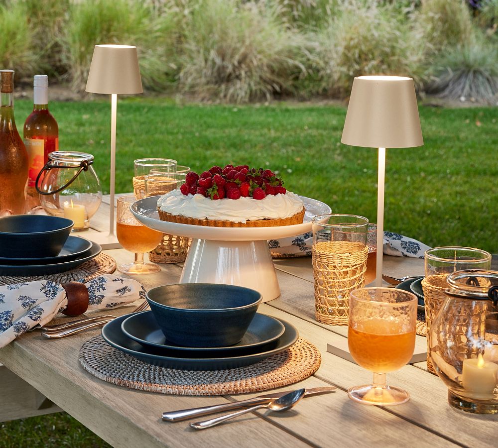 Pottery Barn Larkin Outdoor Melamine Dinner Plates