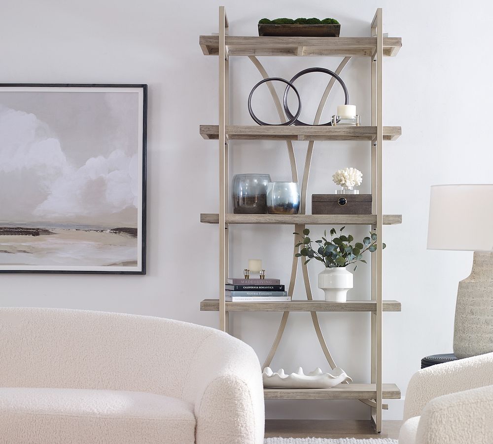 Pottery Barn Colette Metal Etagere Bookcase (42")