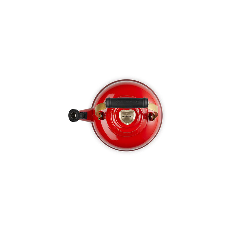 Le Creuset Classic Whistling Kettle with Light Gold Heart Knob