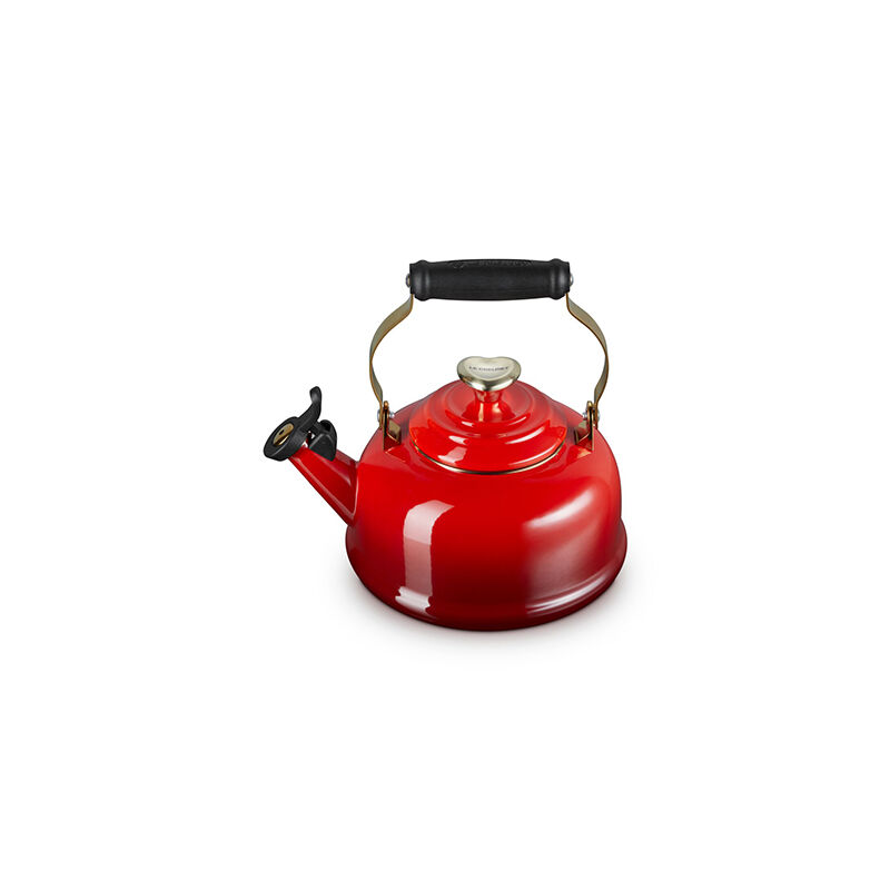 Le Creuset Classic Whistling Kettle with Light Gold Heart Knob