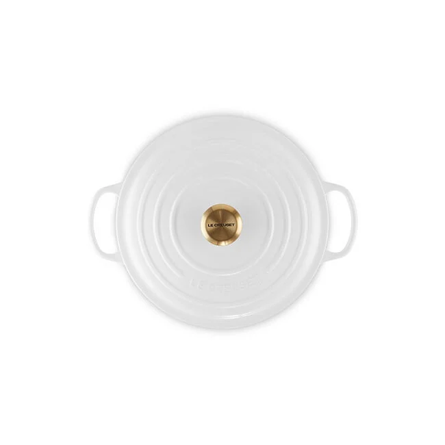 Le Creuset Signature Round Dutch Oven with Gold Knob