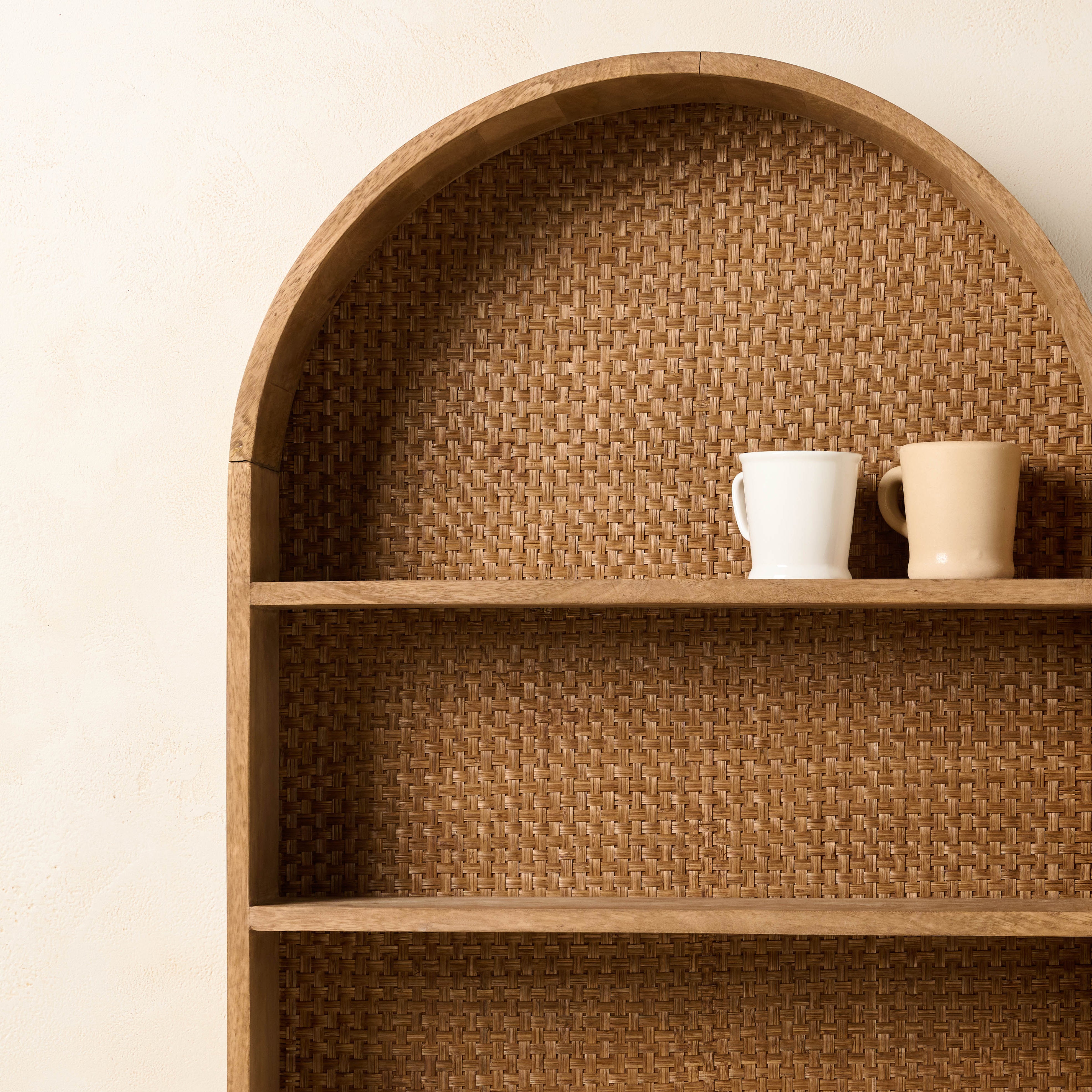 Magnolia Belmar Arched Woven Wall Shelf