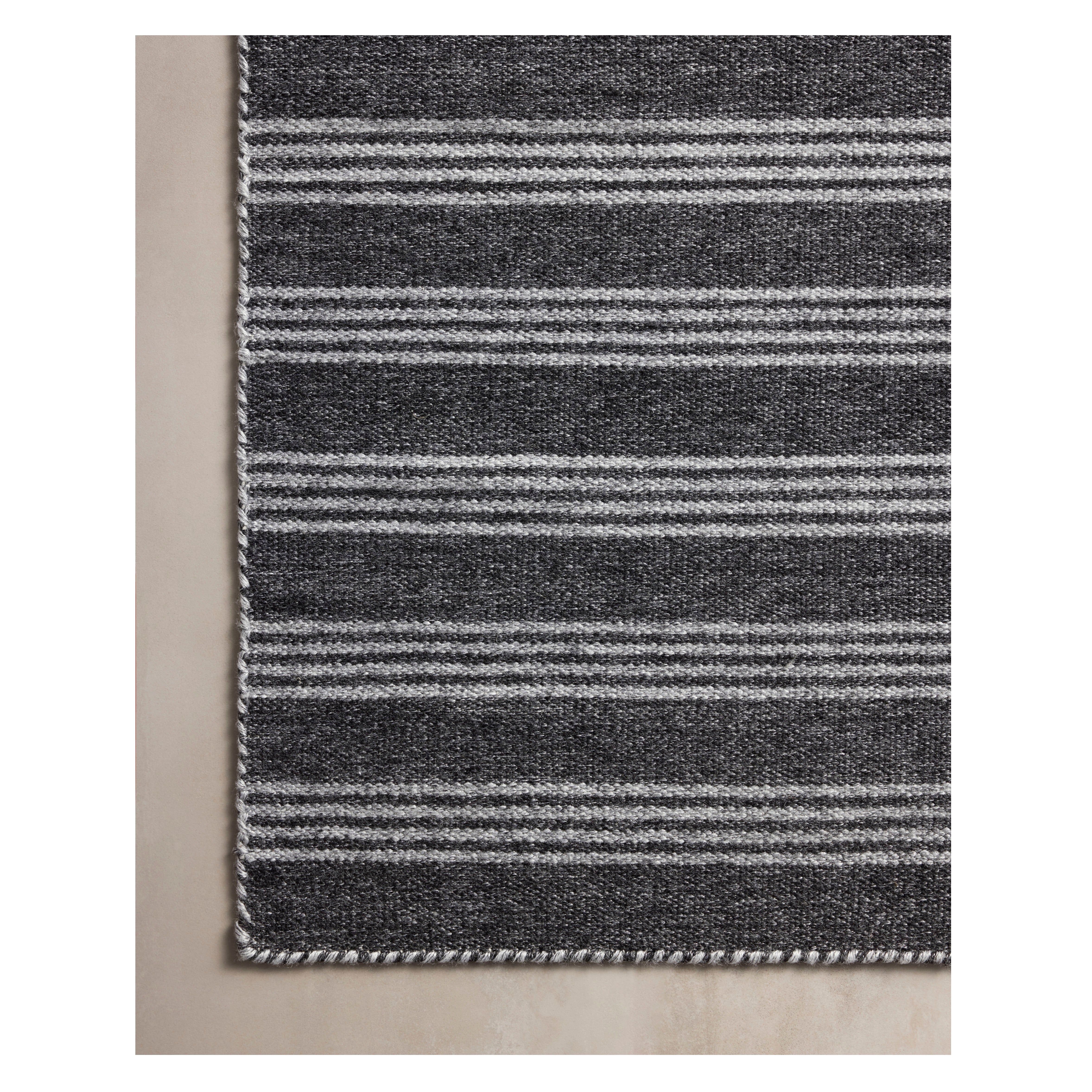 Magnolia Charlie Charcoal Grey Rug