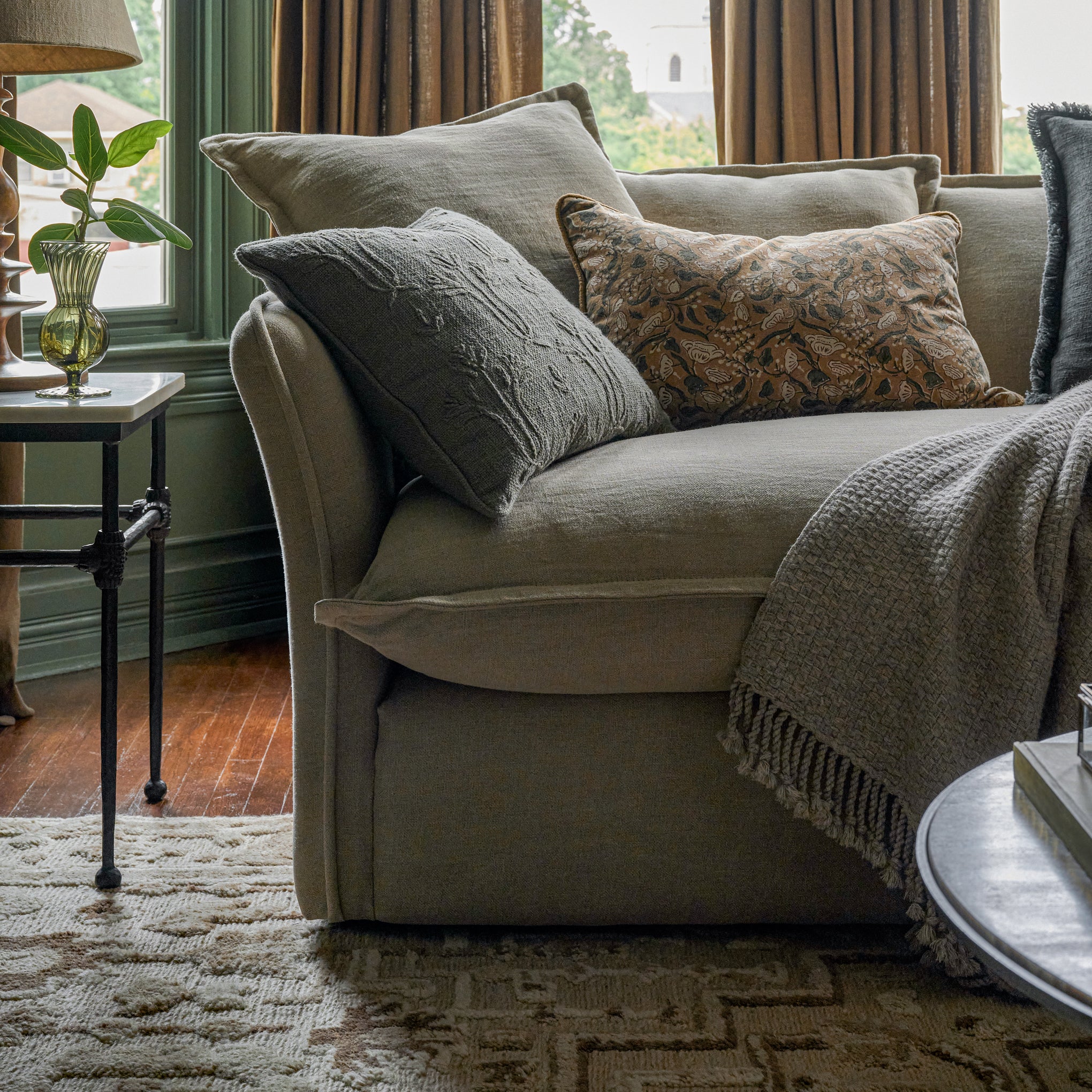 Magnolia Tulip Textured Pillow