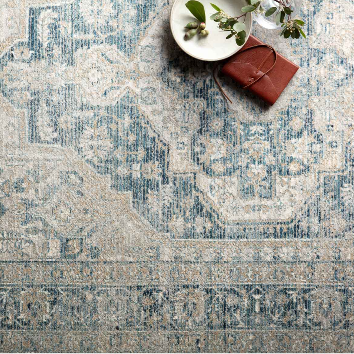 Magnolia Elise Neutral Blue Rug