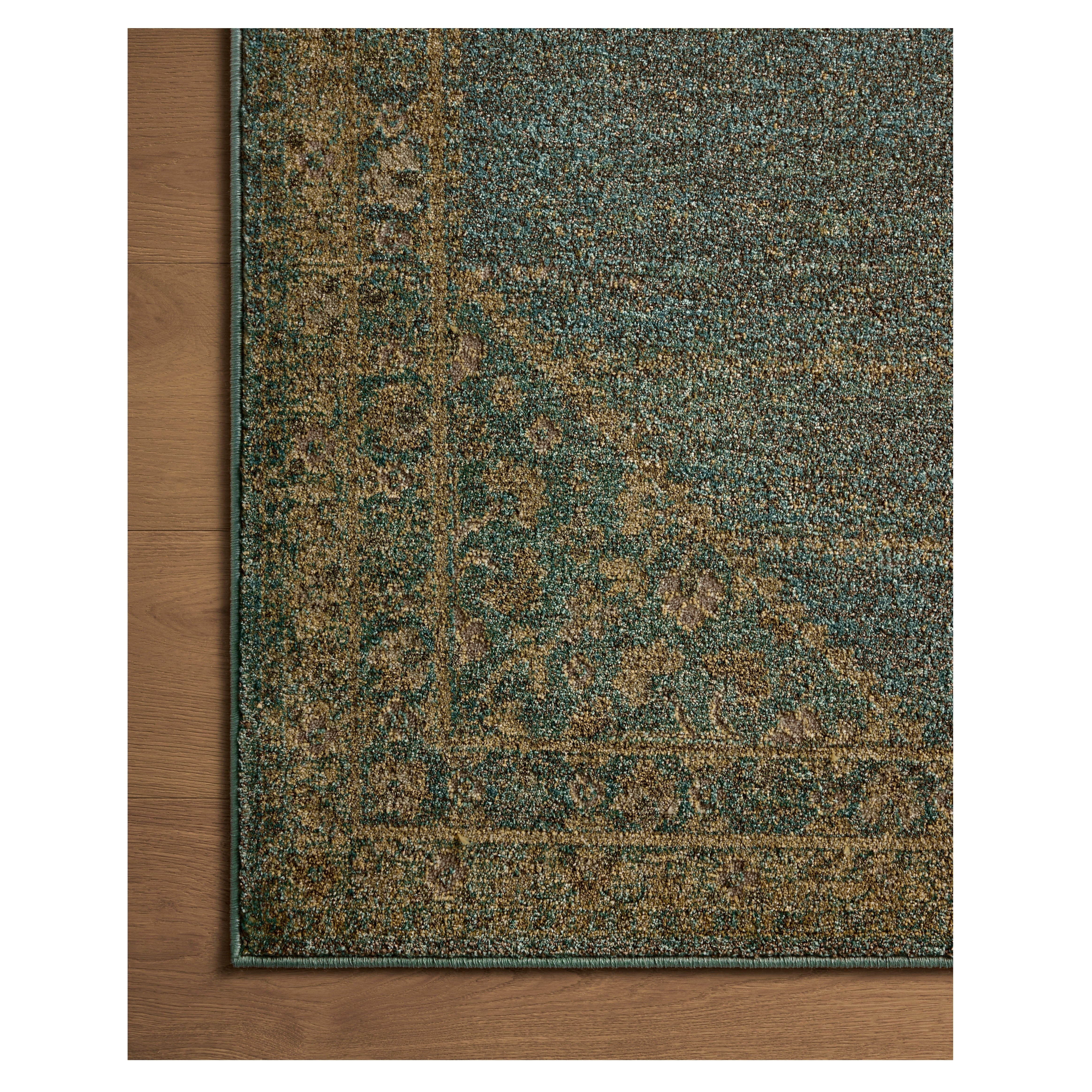 Magnolia Mona Aqua Wheat Rug