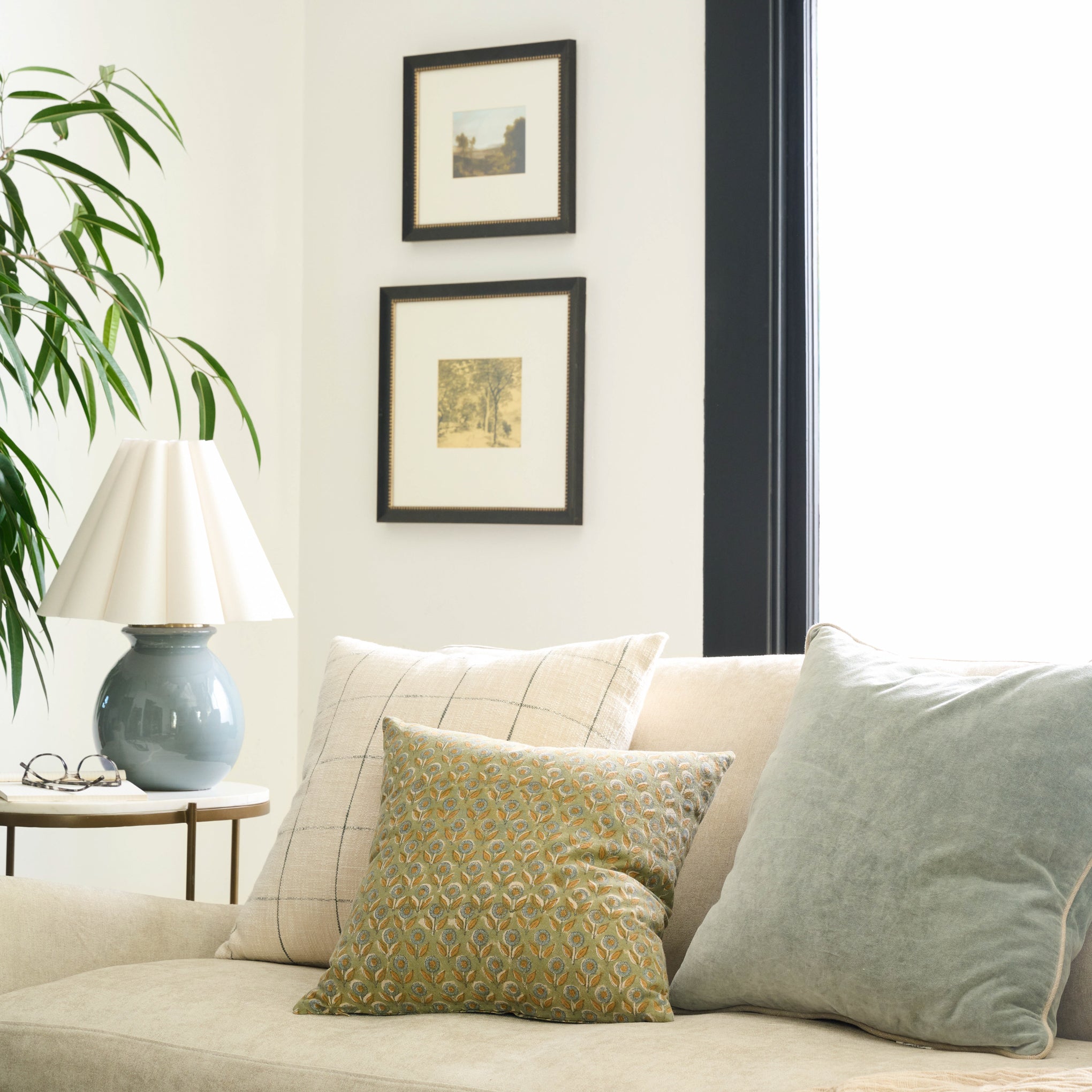 Magnolia Claire Floral Printed Pillow