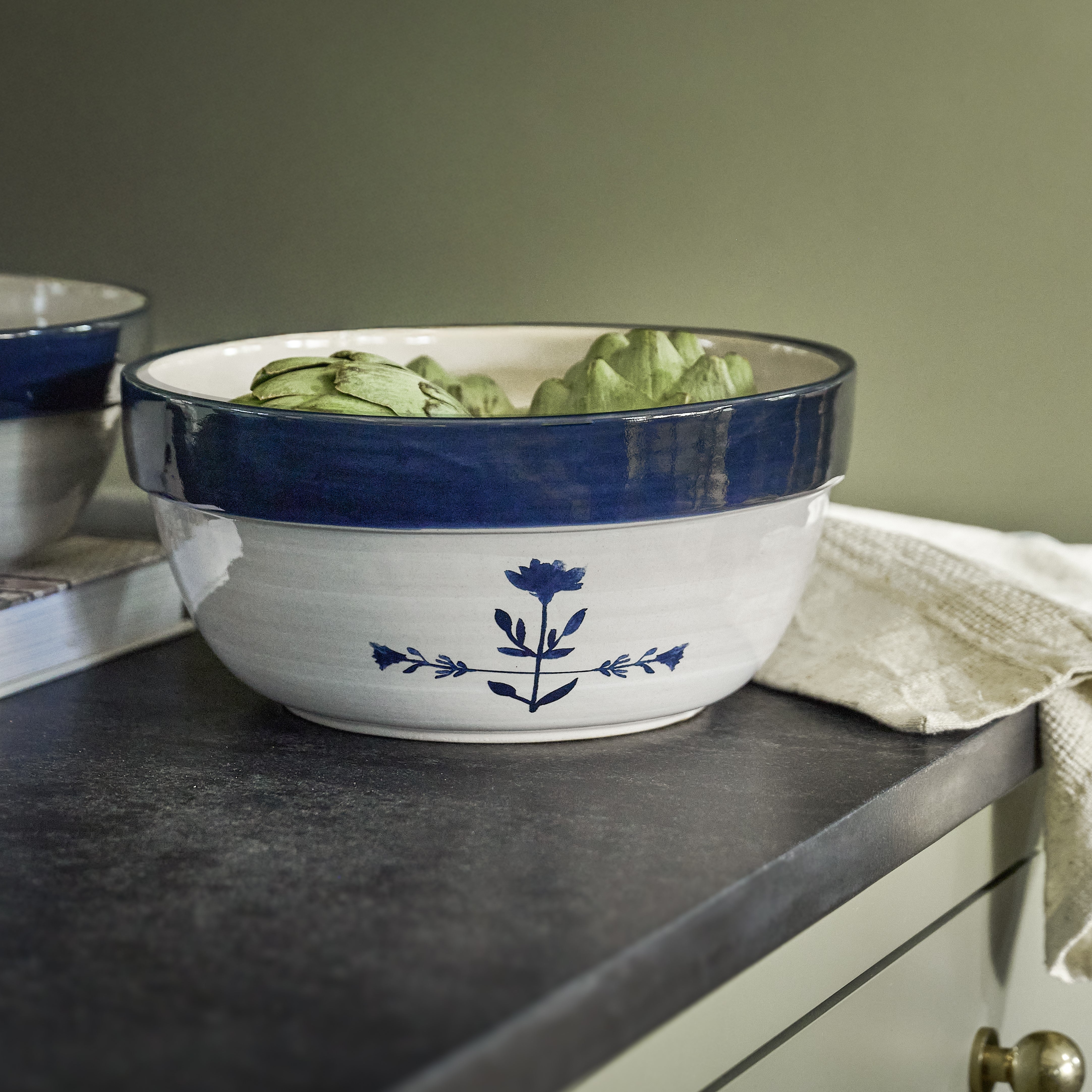 Magnolia Lila Floral Mixing Bowl Set of Two