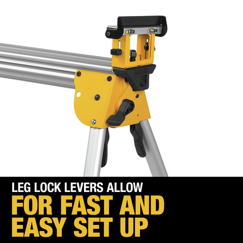 DEWALT Dewalt DWX723 9 in. x 151 in. x 32 in. Heavy Duty Miter saw Stand - Silver