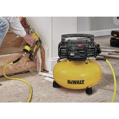 DEWALT Factory Reconditioned Dewalt 18 Gauge Brad Nailer and 6 Gallon Oil-Free Pancake Air Compressor Combo Kit - DWFP1KITR