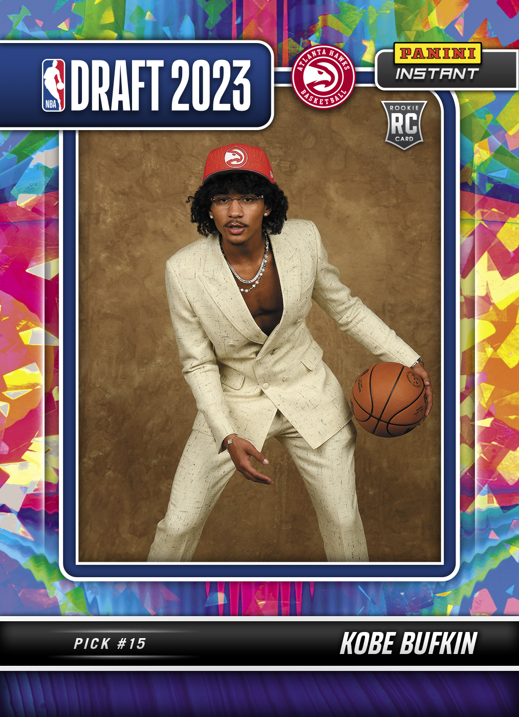 Panini America Kobe Bufkin - 2023-24 NBA INSTANT DRAFT NIGHT #12 - Versicolor /5