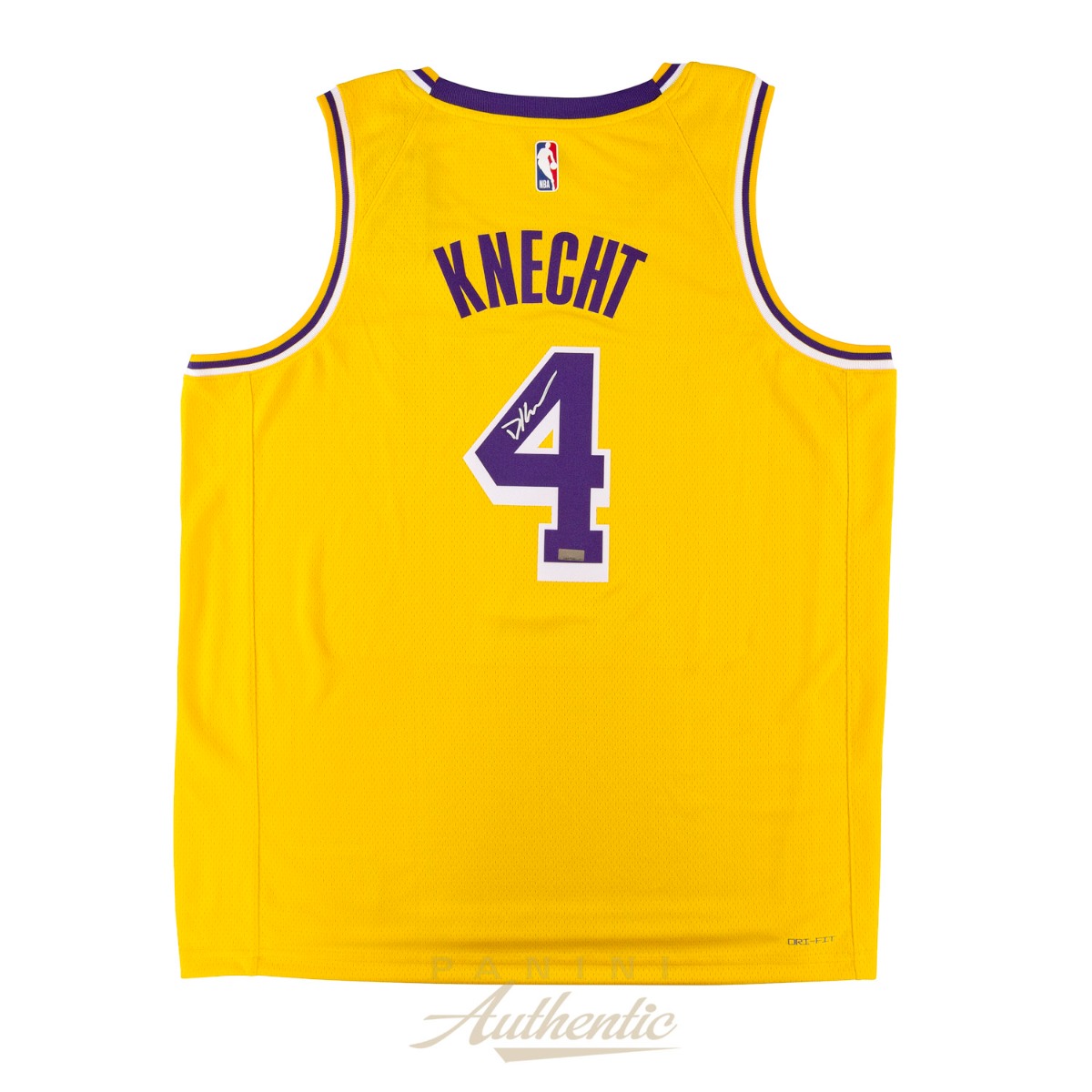 Panini America Dalton Knecht Autographed Los Angeles Lakers Gold Nike Swingman Jersey ~Open Edition Item~