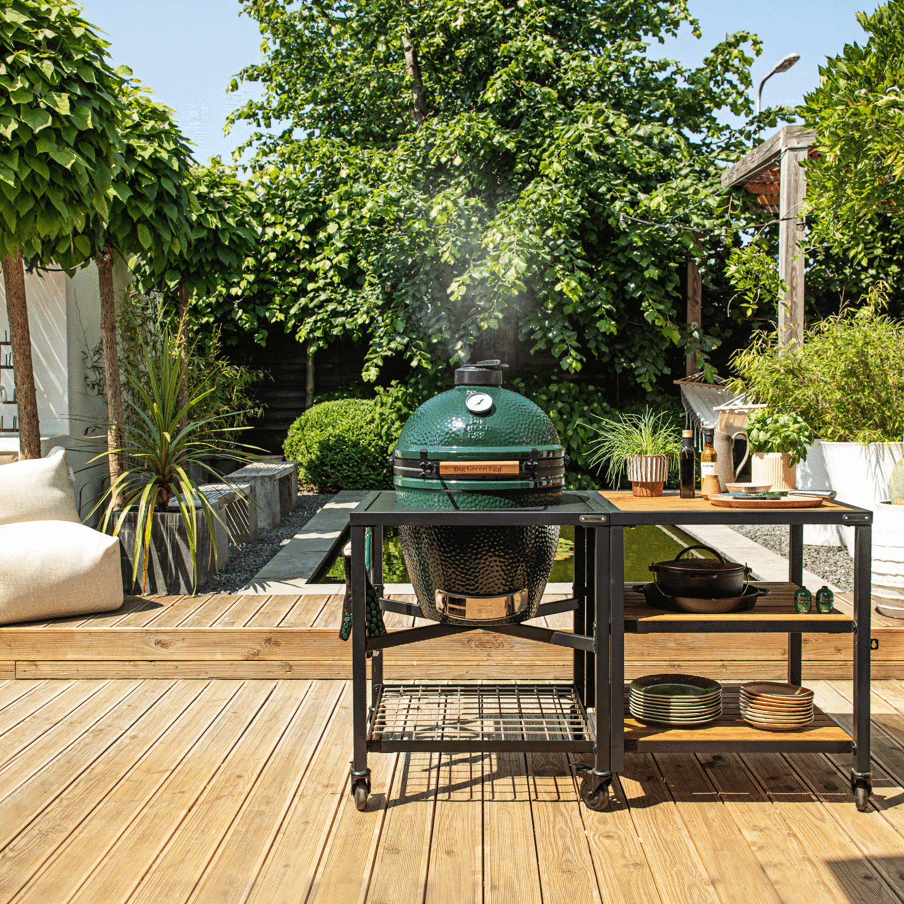 Big Green Egg Expansion Frame for Modular Nest System