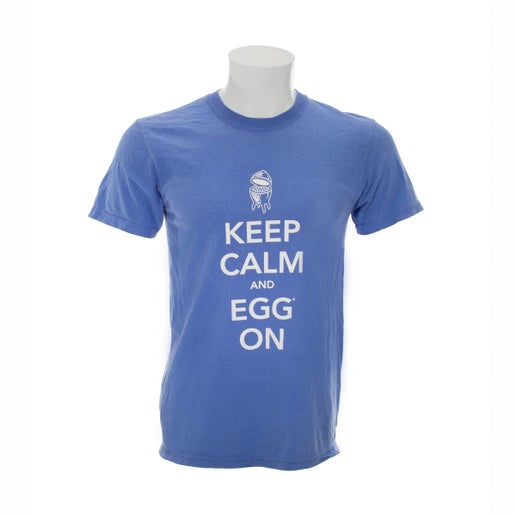 Big Green Egg Periwinkle “Keep Calm and EGG On” T-Shirt