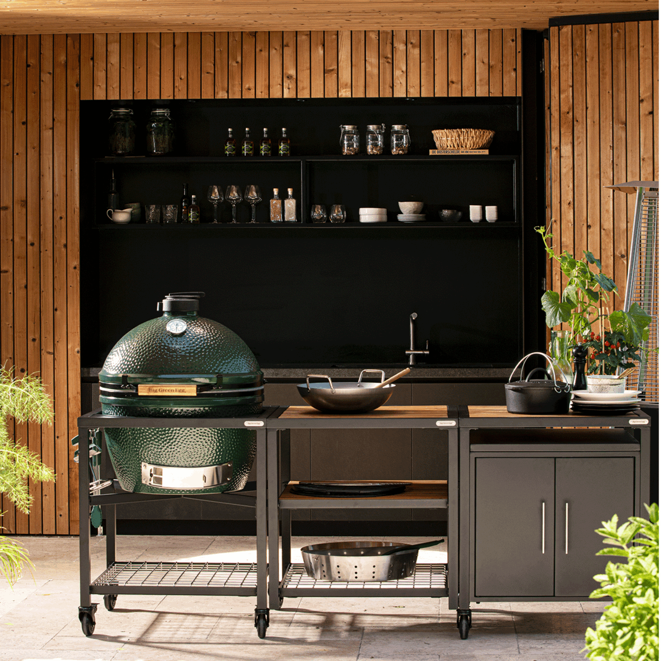 Big Green Egg Expansion Cabinet for Modular Nest System