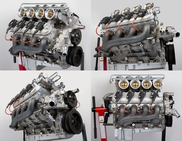 Holley Hooker BlackHeart LS Swap Exhaust Manifolds - Black Ceramic Finish