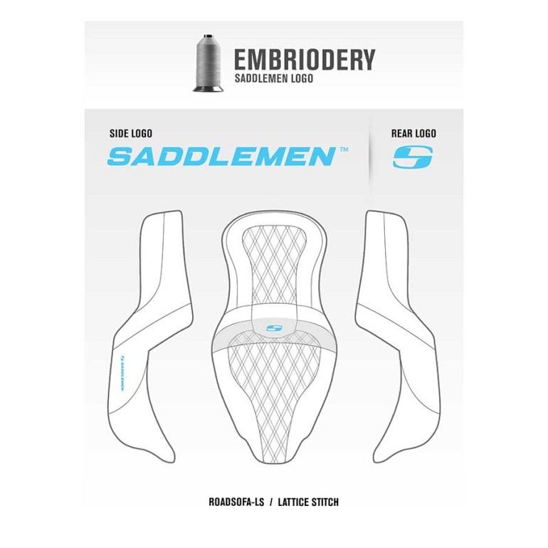Saddlemen 2001-2010 GL1800 Goldwing Roadsofa™ LS Seat with Driver's Backrest