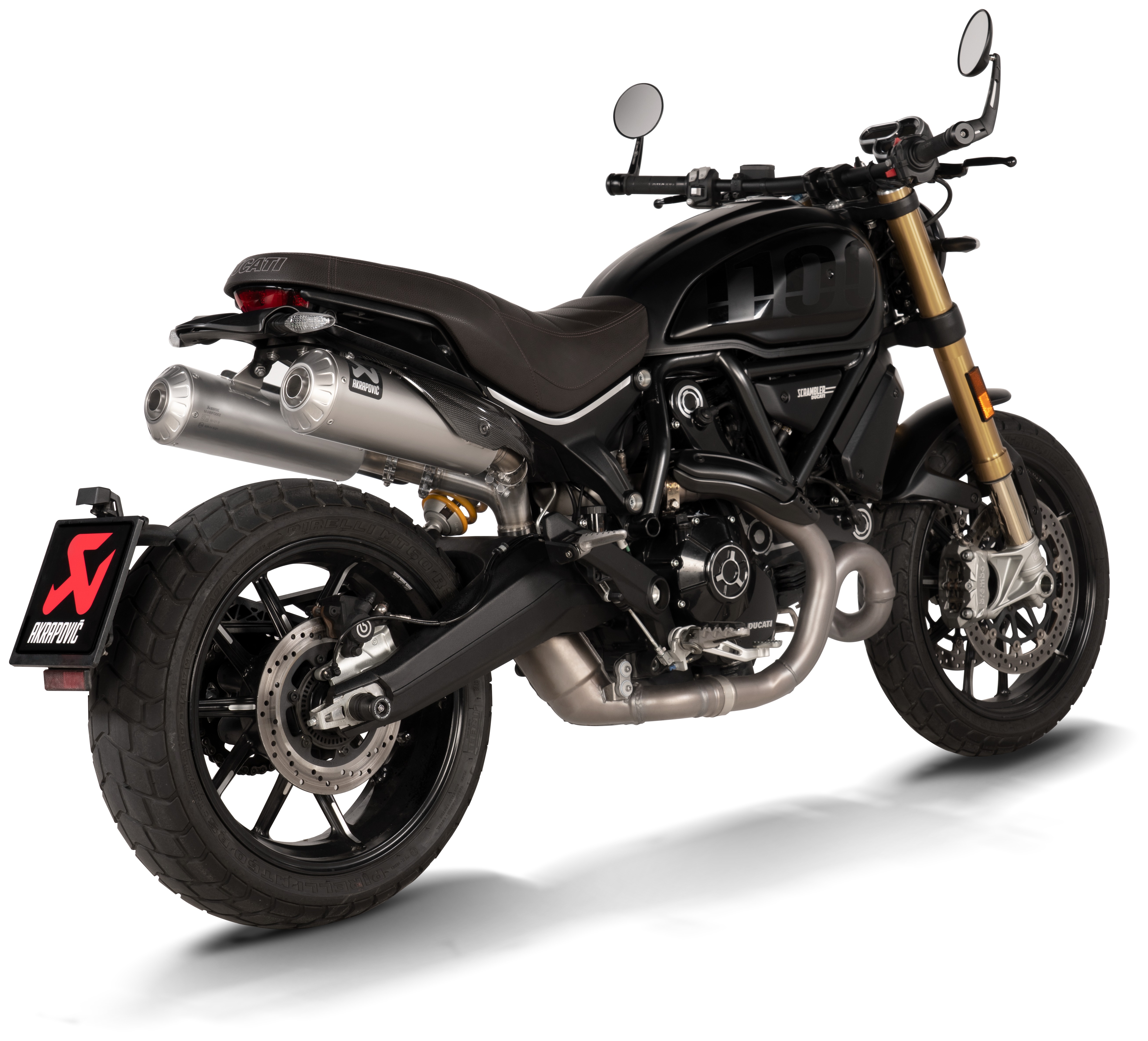 Akrapovic Slip-On Exhaust Ducati Scrambler 1100 2021-2023