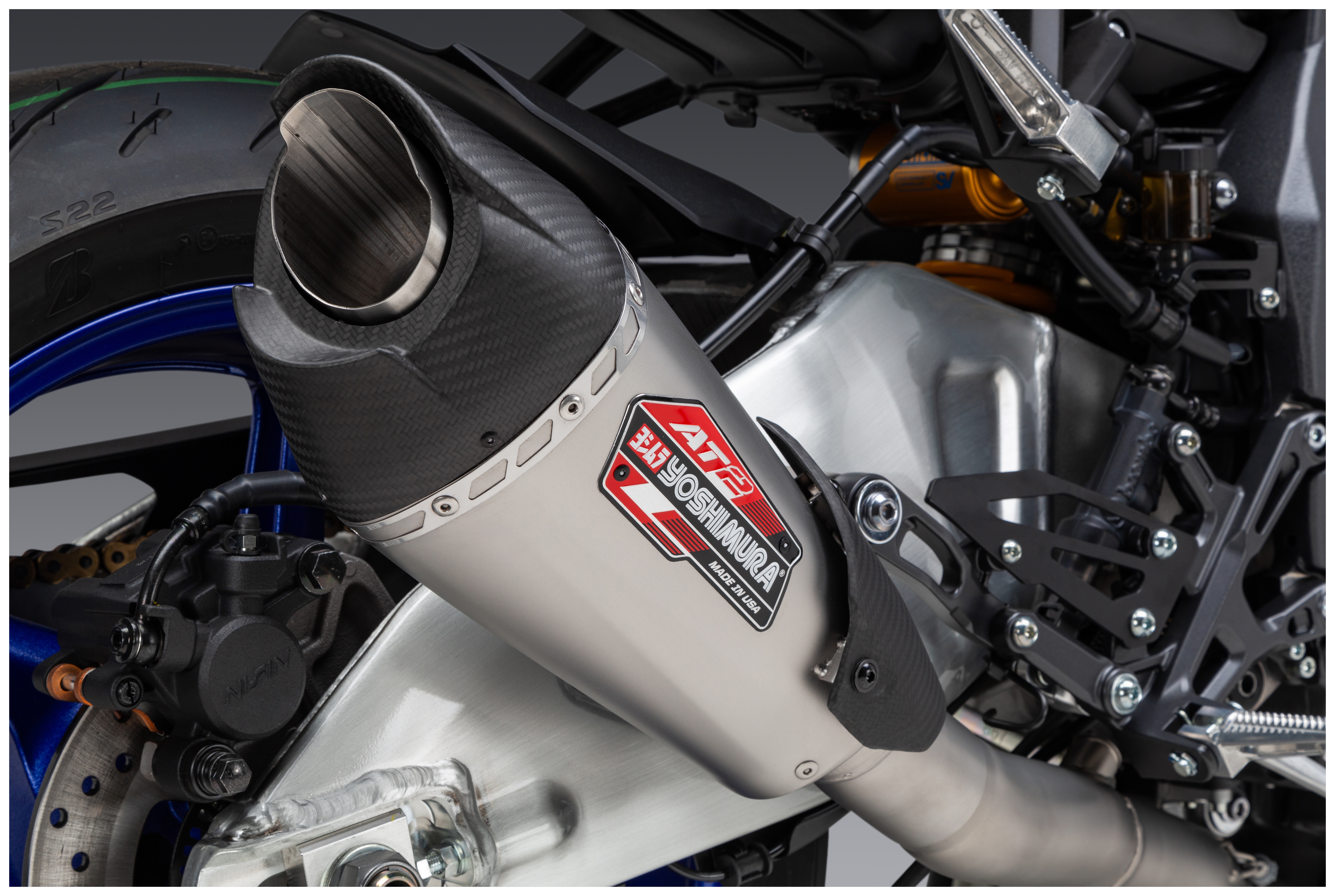 Yoshimura AT2 3/4 Race Slip-On Exhaust Yamaha MT-10 / SP 2022-2025
