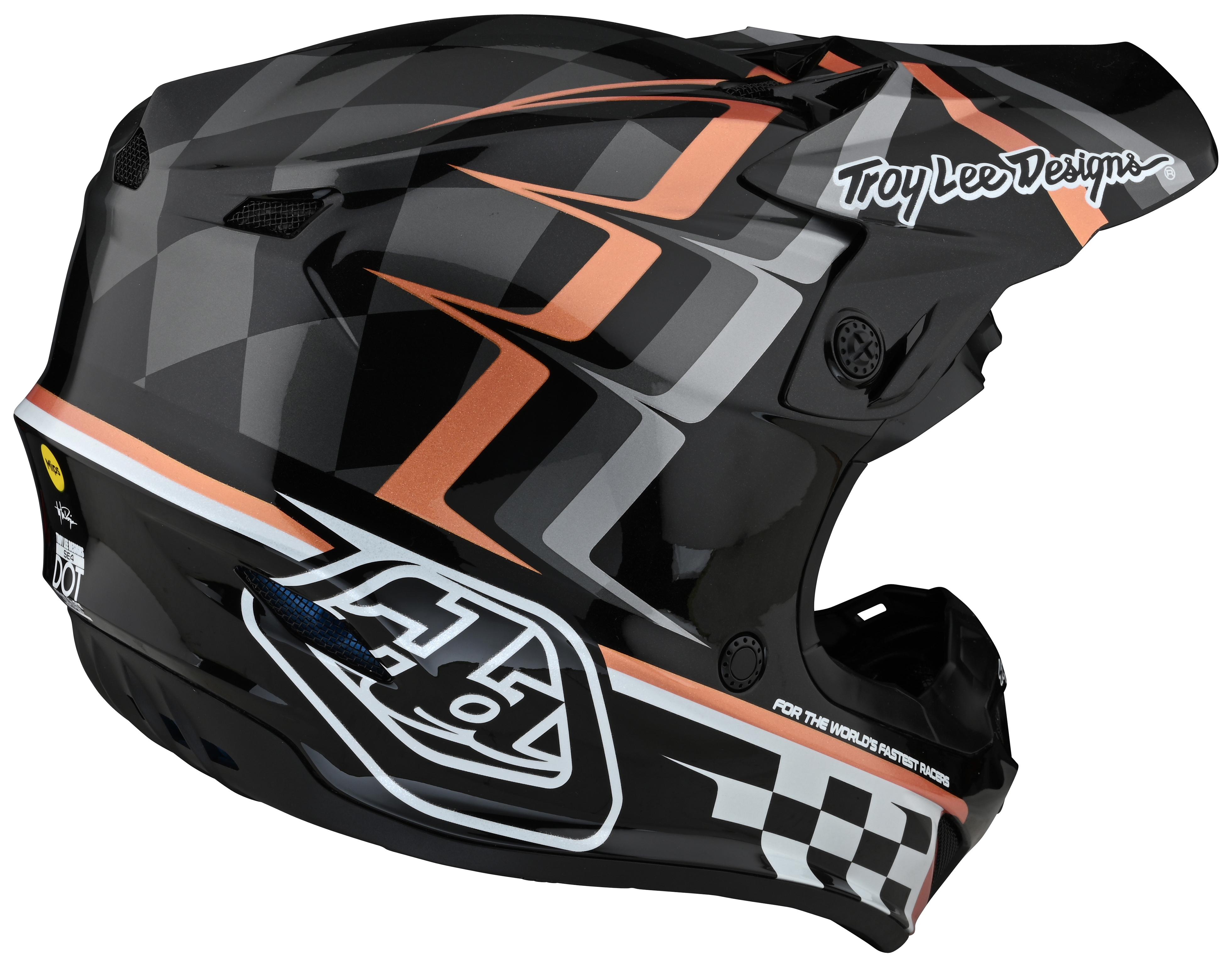 Troy Lee SE4 Polyacrylite Warped Helmet
