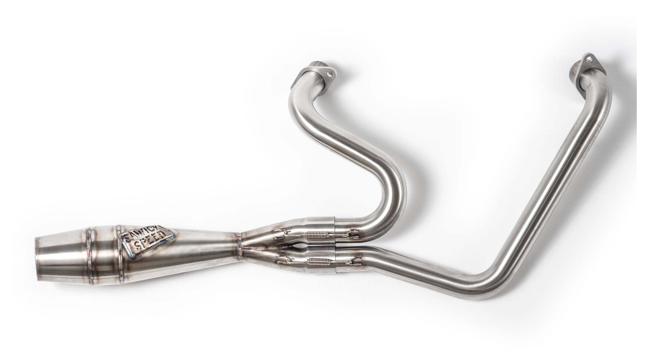 Sawicki Speed Shop 2-Into-1 Shorty Exhaust For Indian