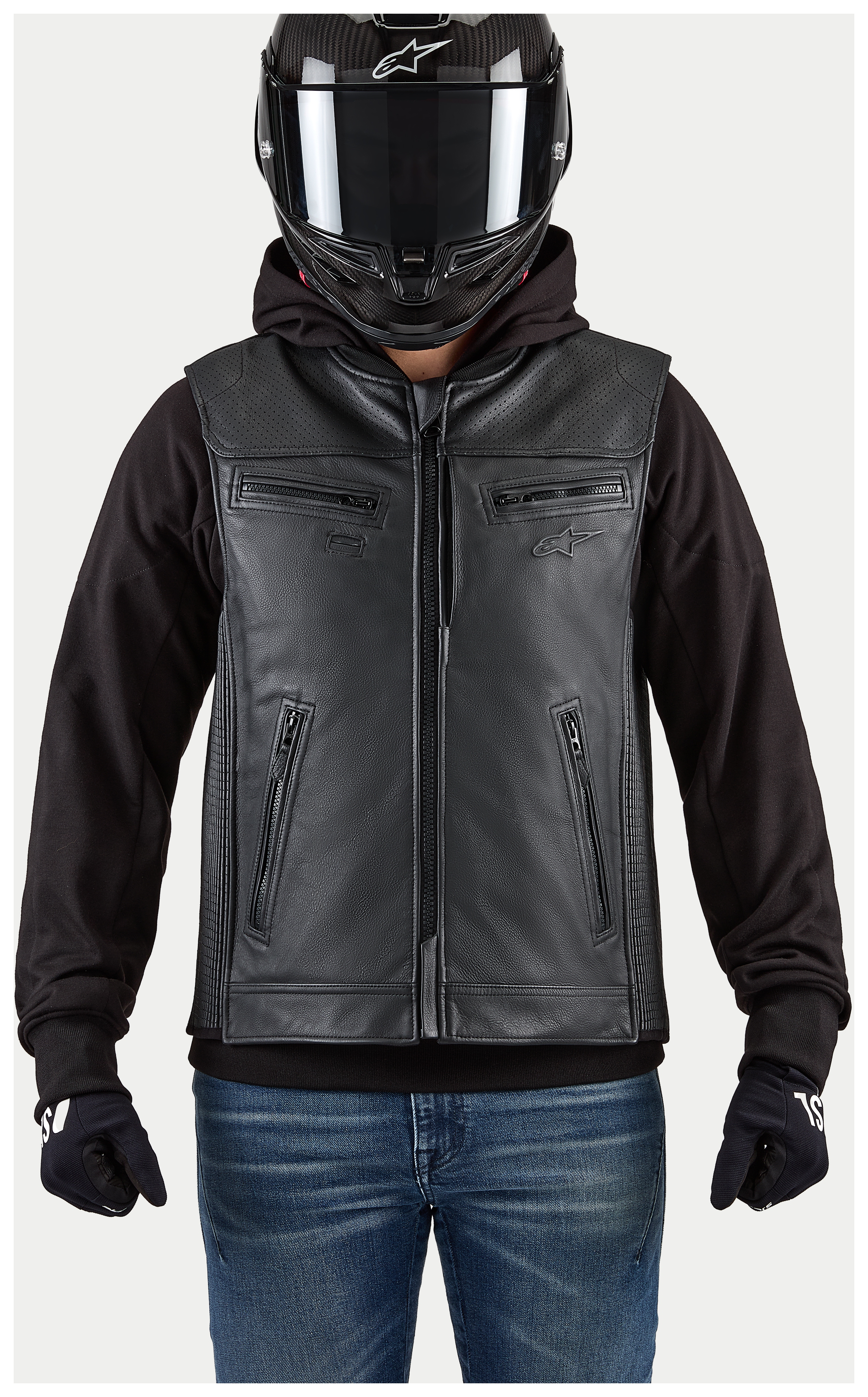 Alpinestars Tech-Air 3 Leather Vest Airbag System (LG and 2XL)