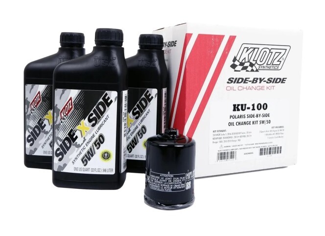 Klotz Side By Side Oil Change Kit With Oil Filter Polaris Ranger / RZR / Turbo 2013-2025