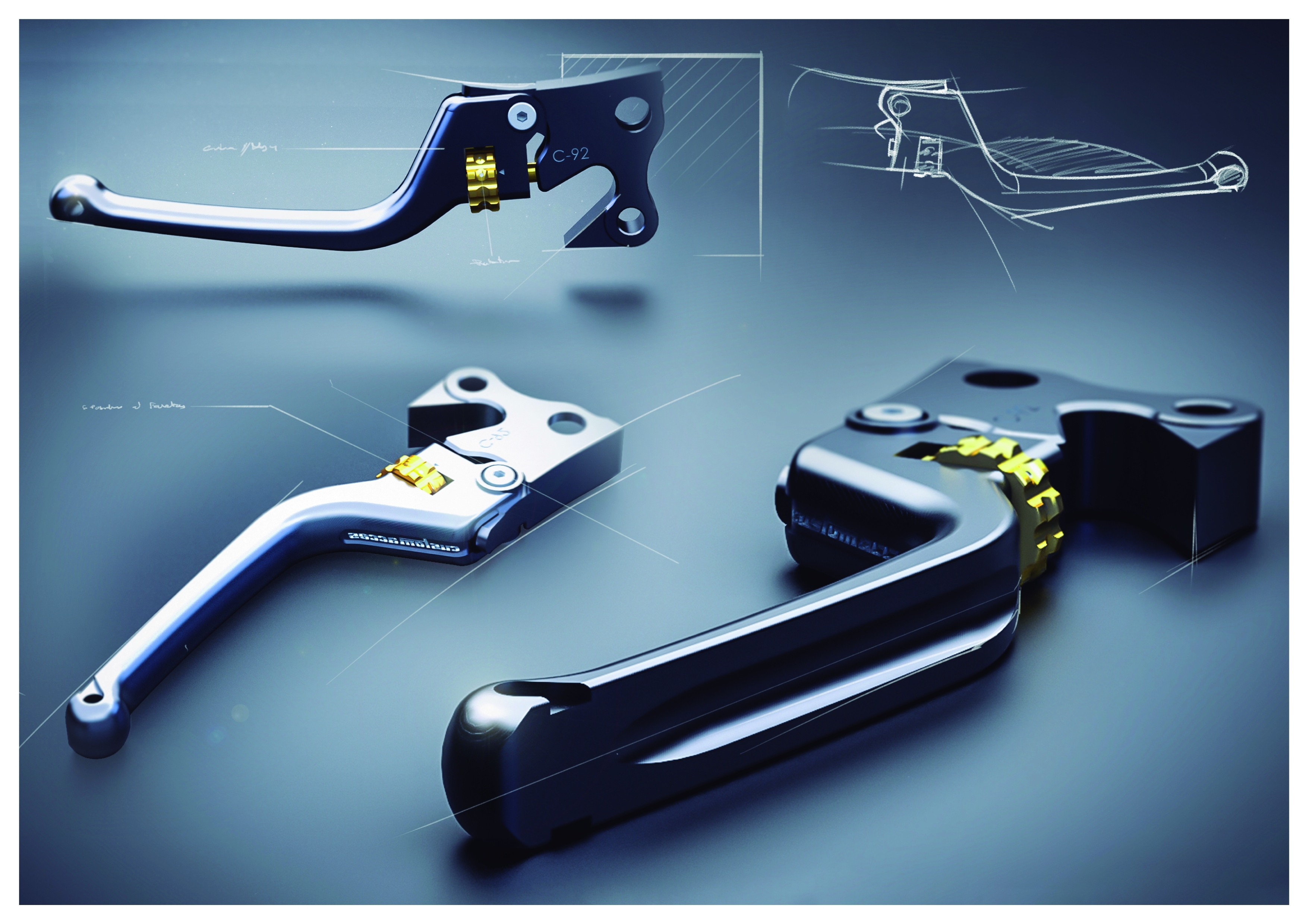 Puig Heritage Clutch Lever Black [Incomplete]