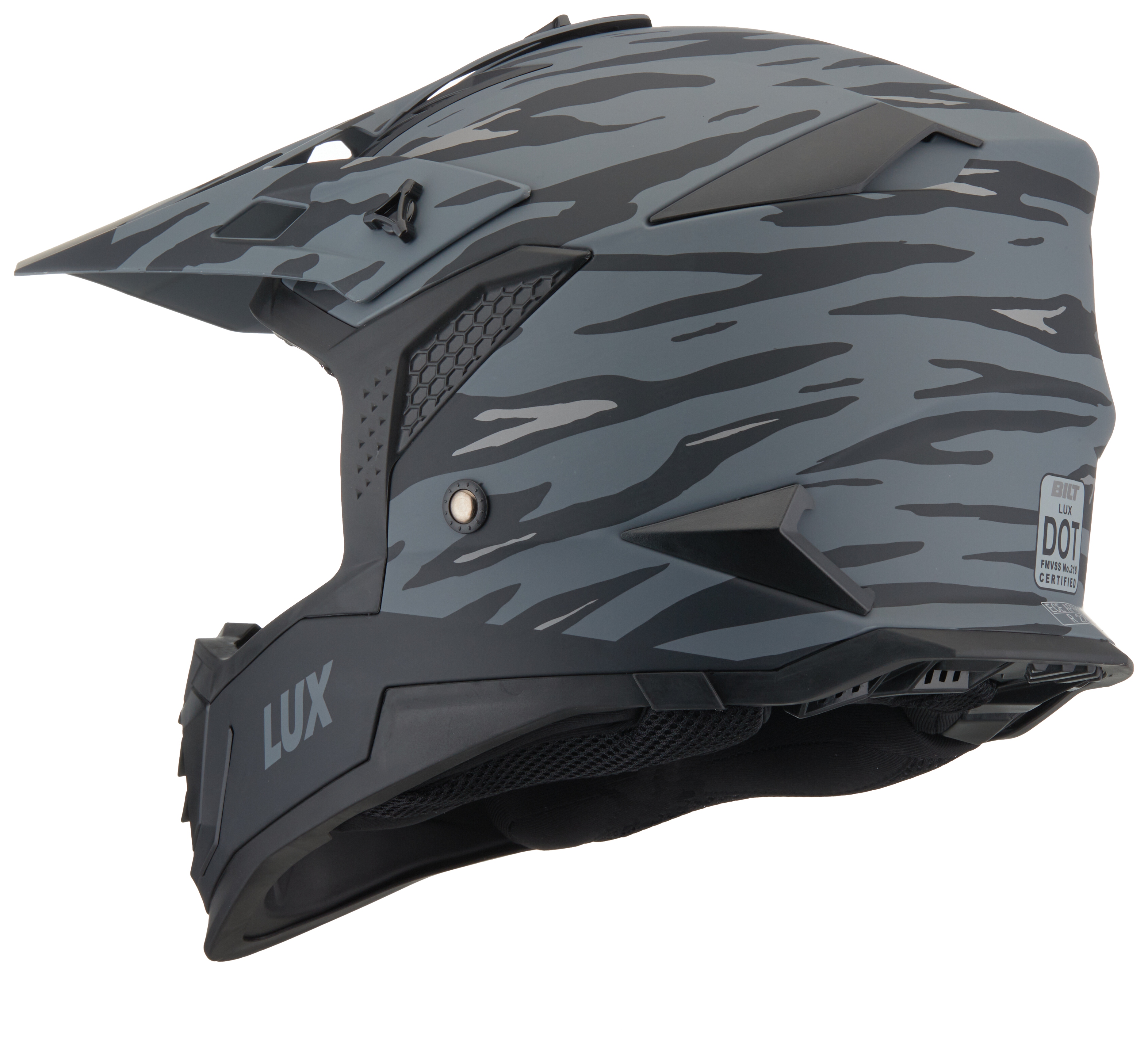BILT Lux Tiger Camo Race Helmet
