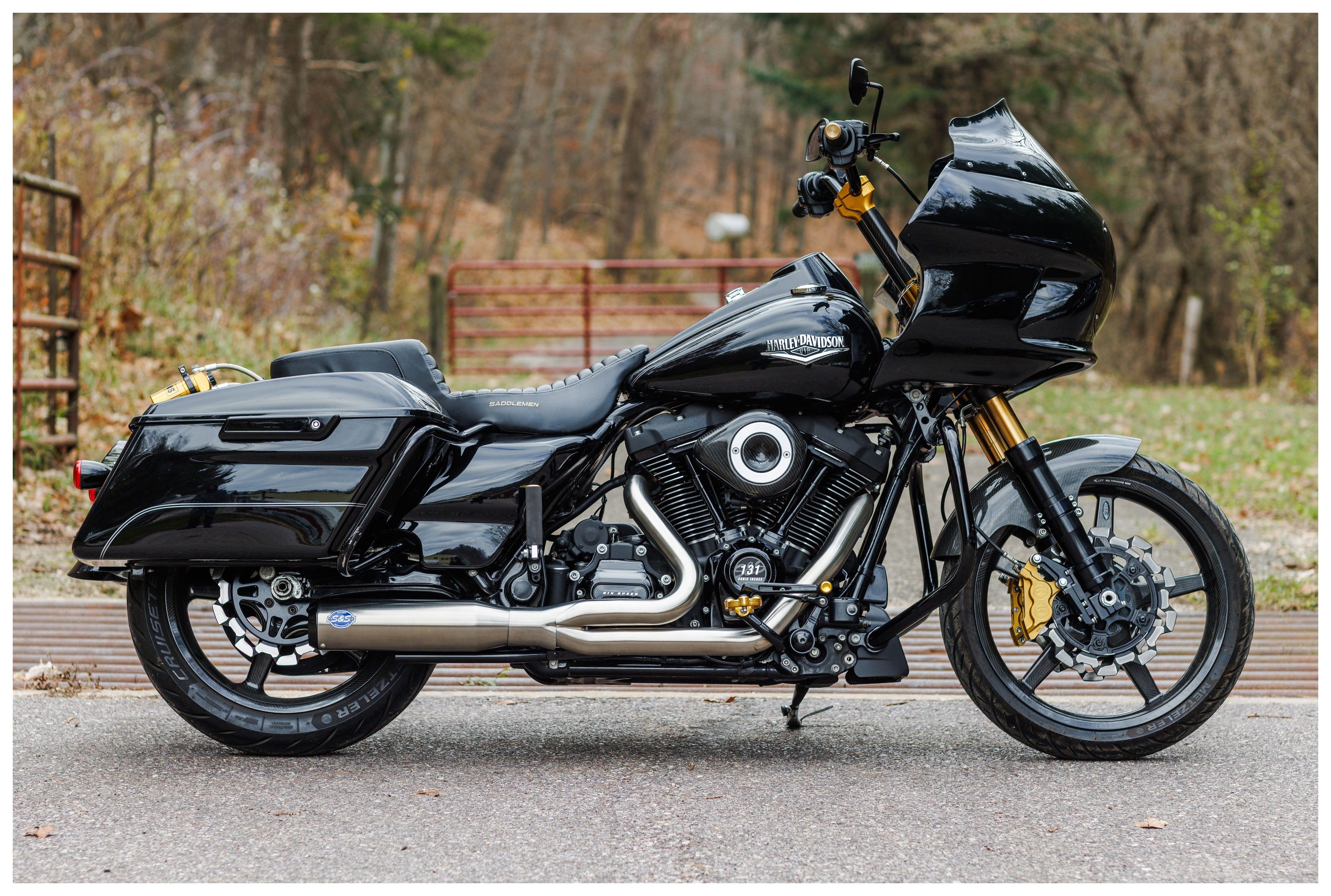 S&S Cycle Race Only Qualifier 2 Into 1 Stainless Exhaust For Harley