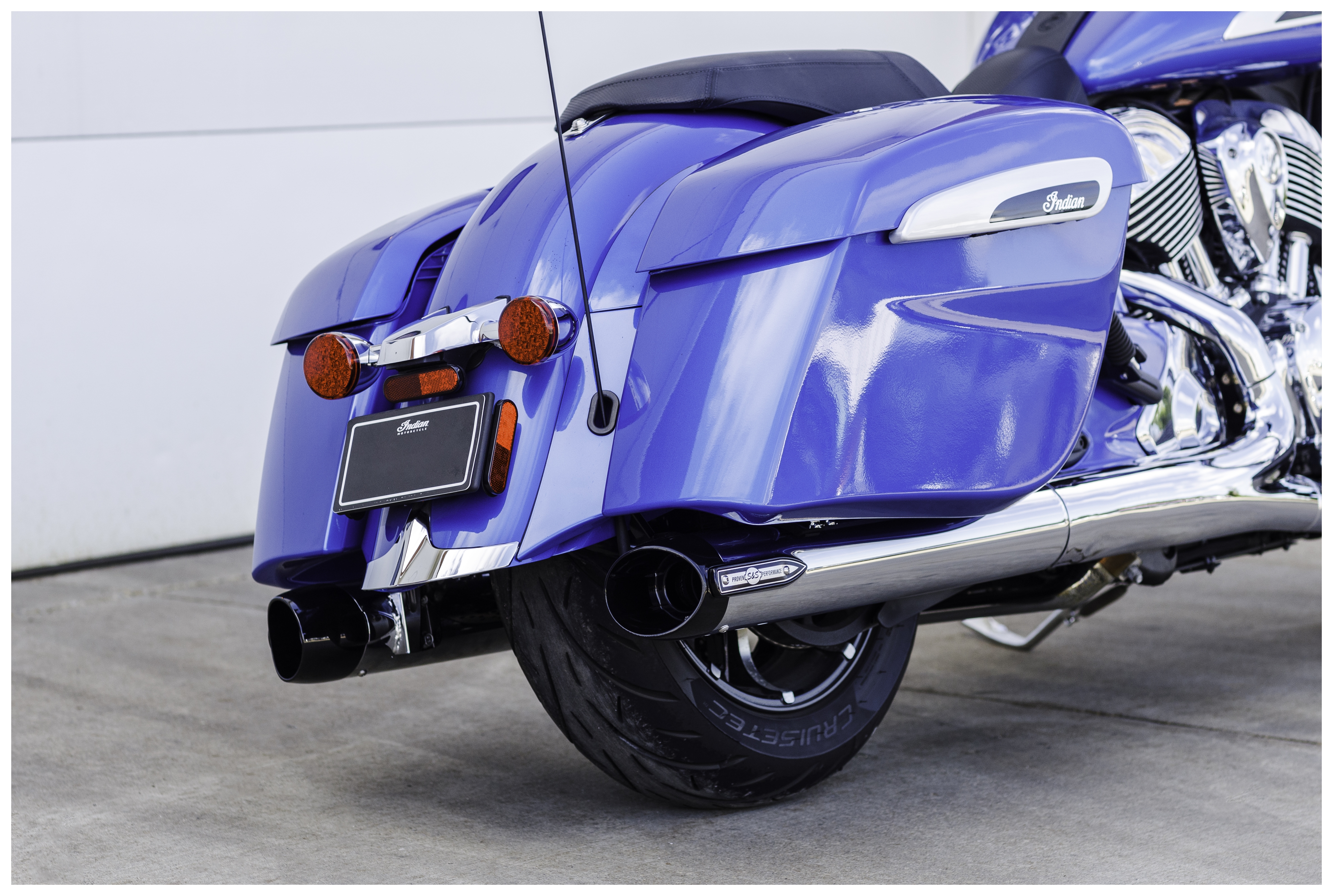 S&S Cycle Broadhead Slip-On Mufflers For Indian Touring 2014-2025