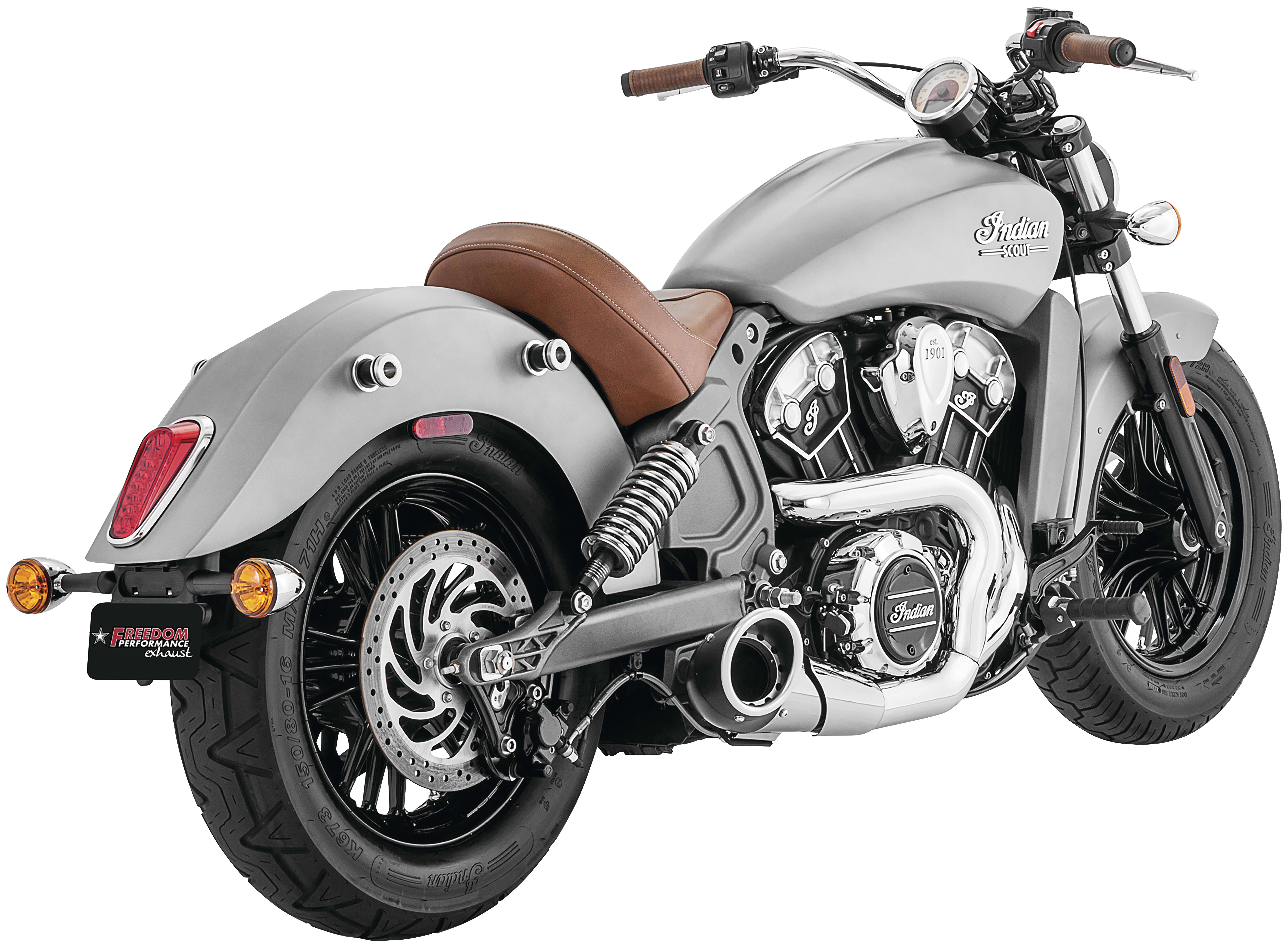 Freedom Performance Exhaust Turnout 2-into-1 Exhaust For Indian