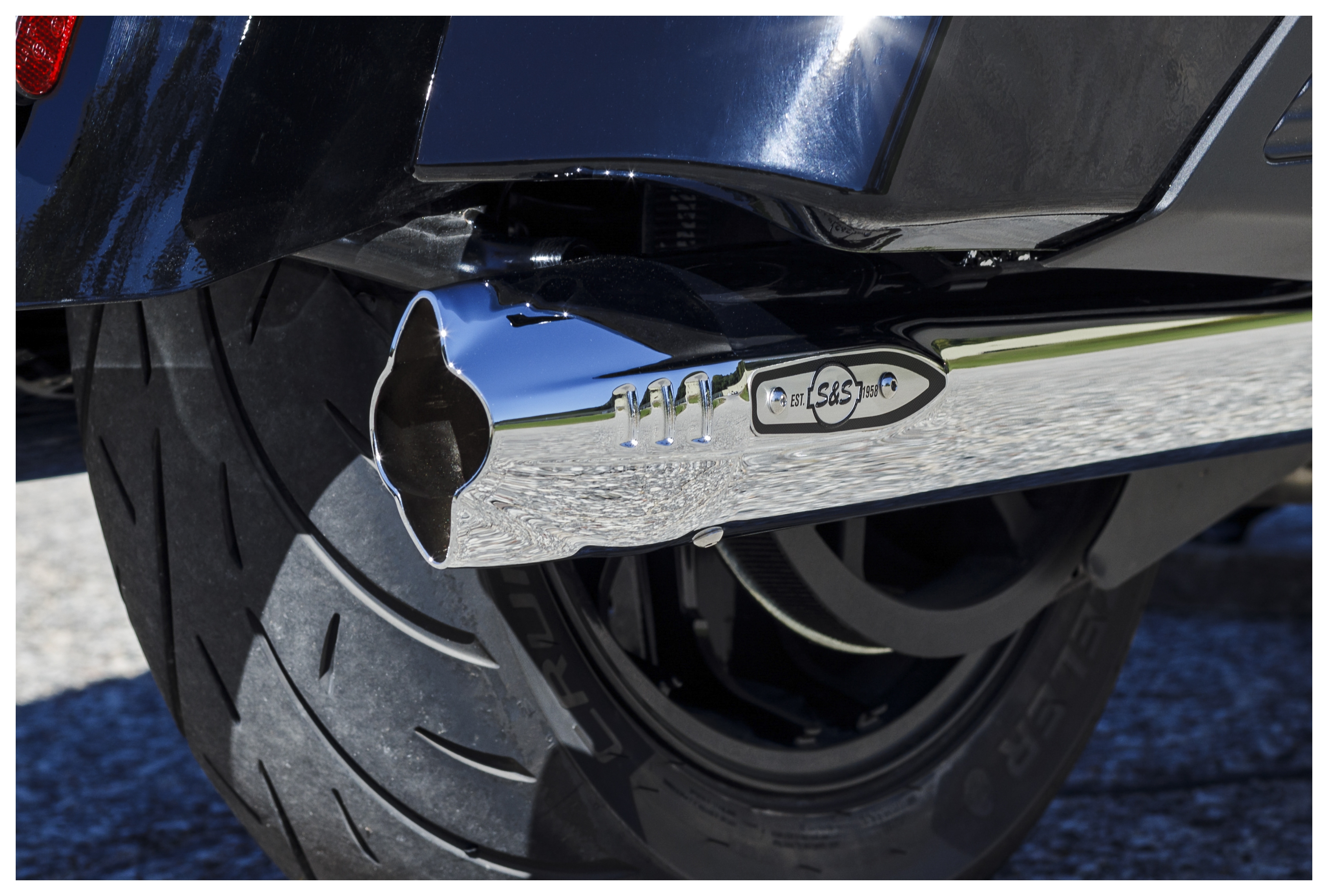 S&S Cycle Fishtail Slip-Ons For Indian Touring 2014-2025