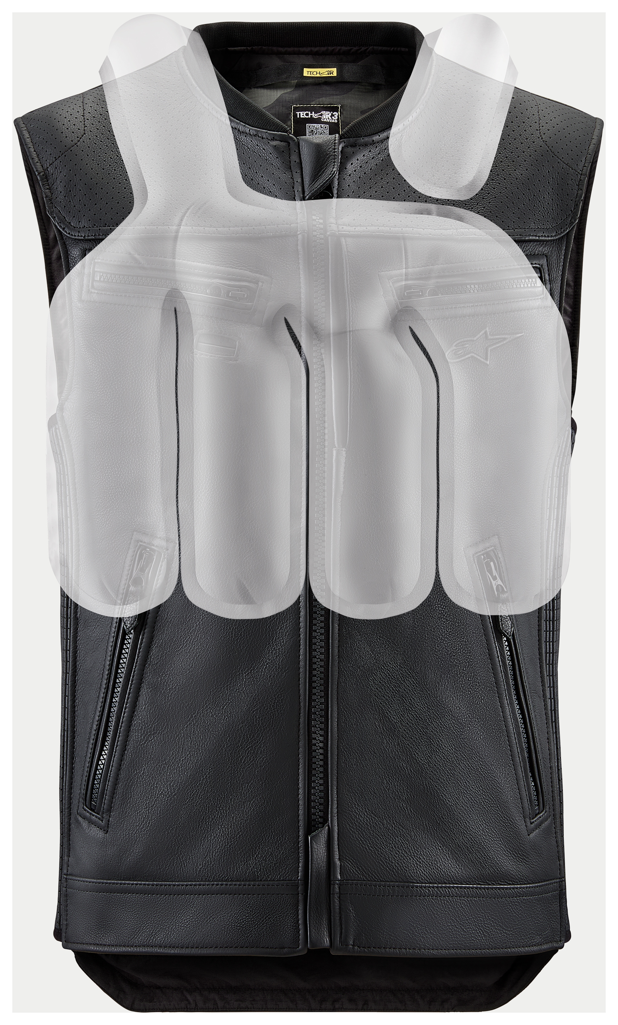 Alpinestars Tech-Air 3 Leather Vest Airbag System (LG and 2XL)