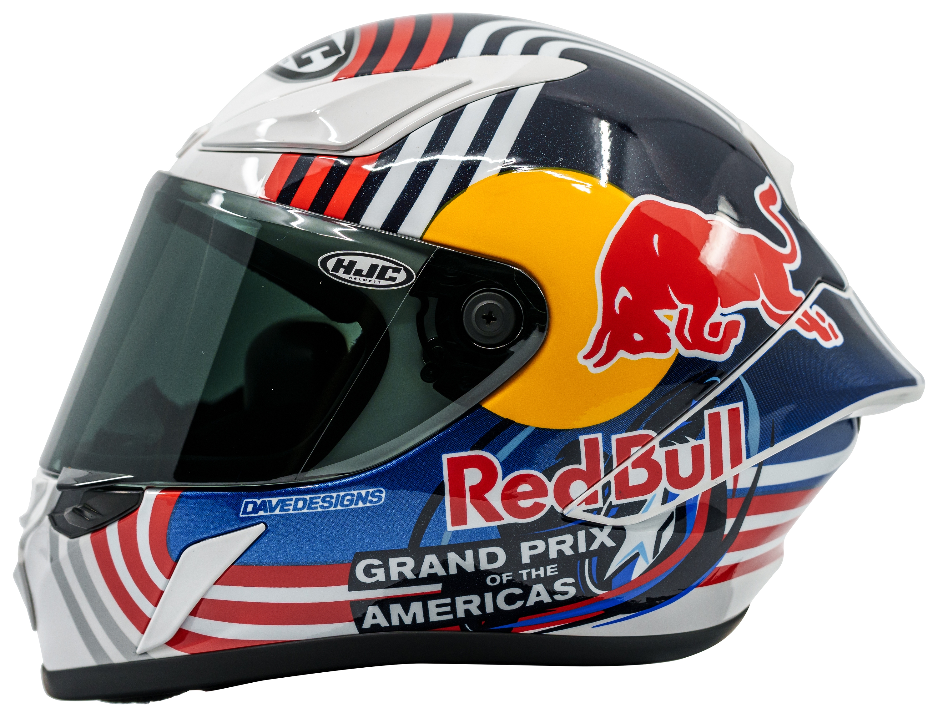 HJC Miniature RPHA 1N Limited Edition Red Bull Replica Helmet