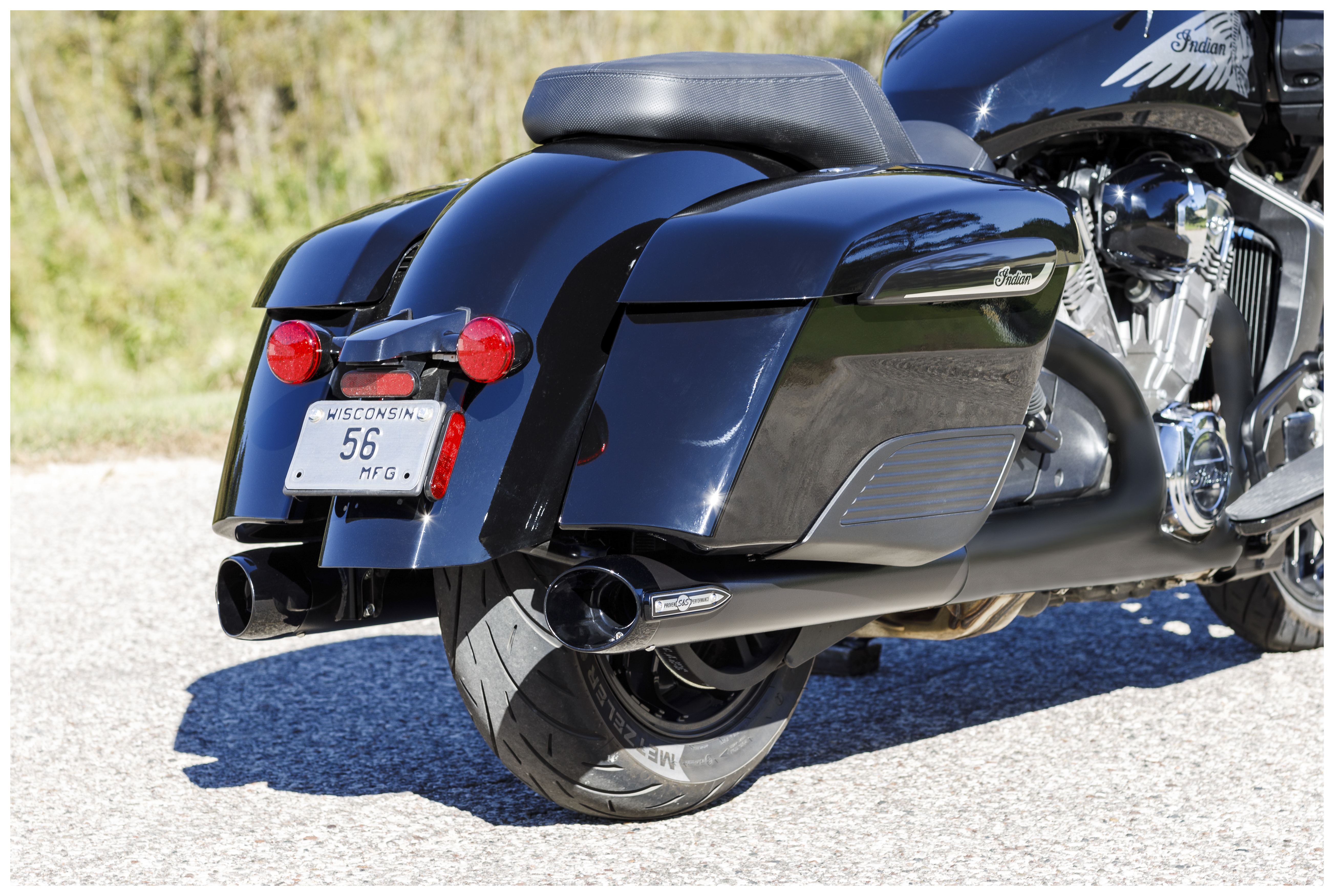S&S Cycle Broadhead Slip-On Mufflers For Indian Touring 2014-2025