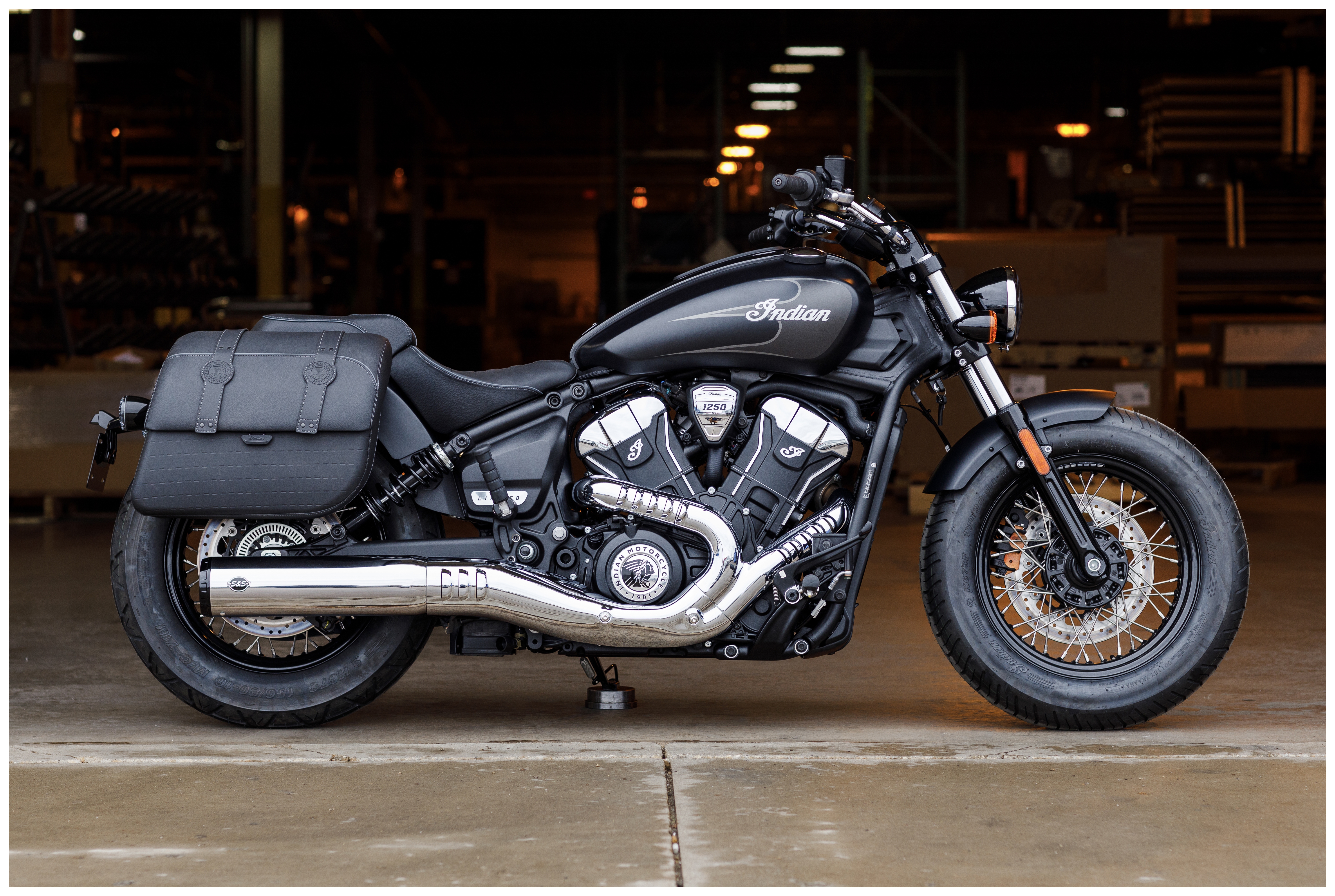 S&S Cycle Grand National 50 State Slip-On Muffler For Indian Scout 2025