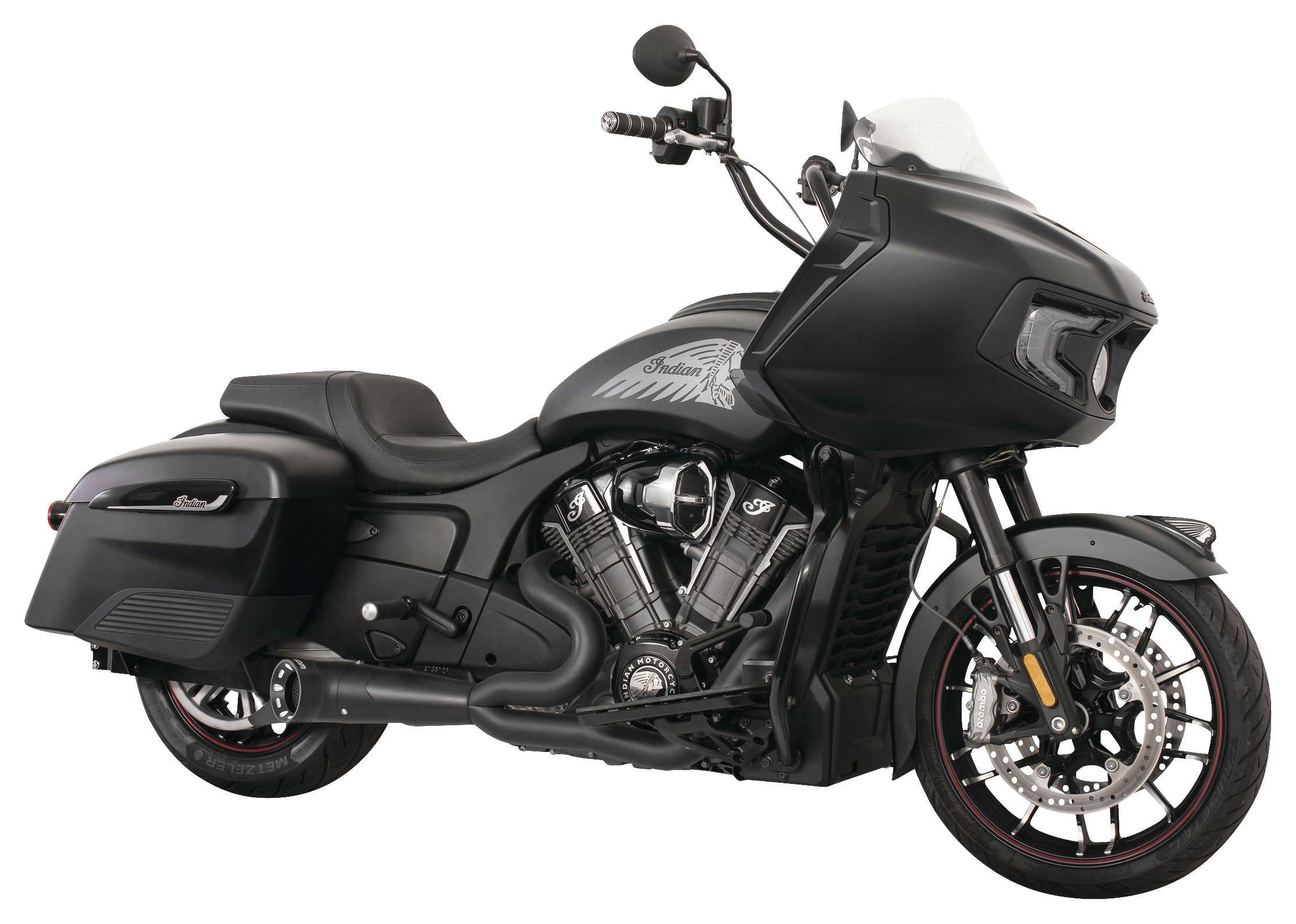 Freedom Performance Exhaust Turnout 2-into-1 Exhaust For Indian