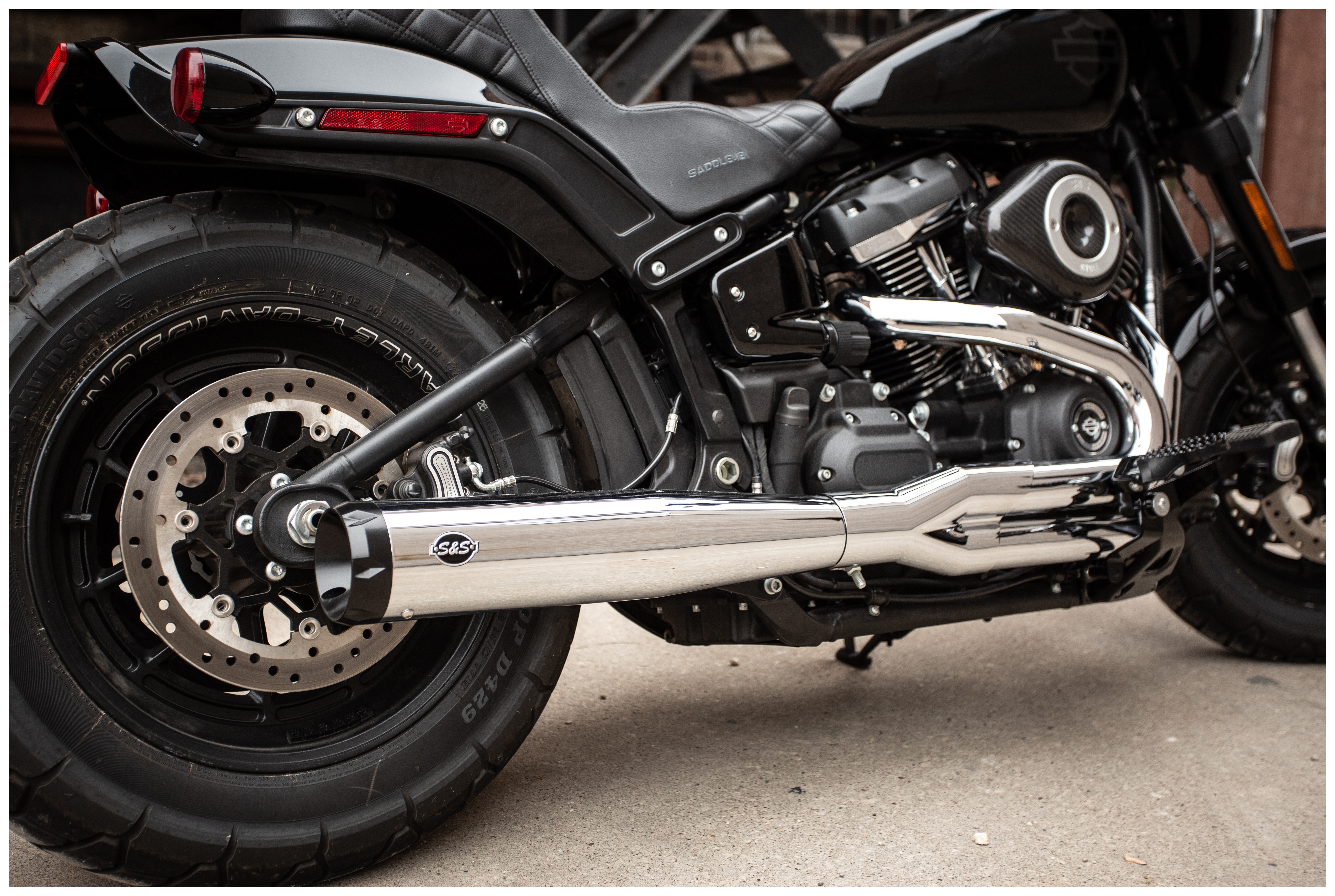 S&S Cycle SuperStreet 2-Into-1 Exhaust For Harley