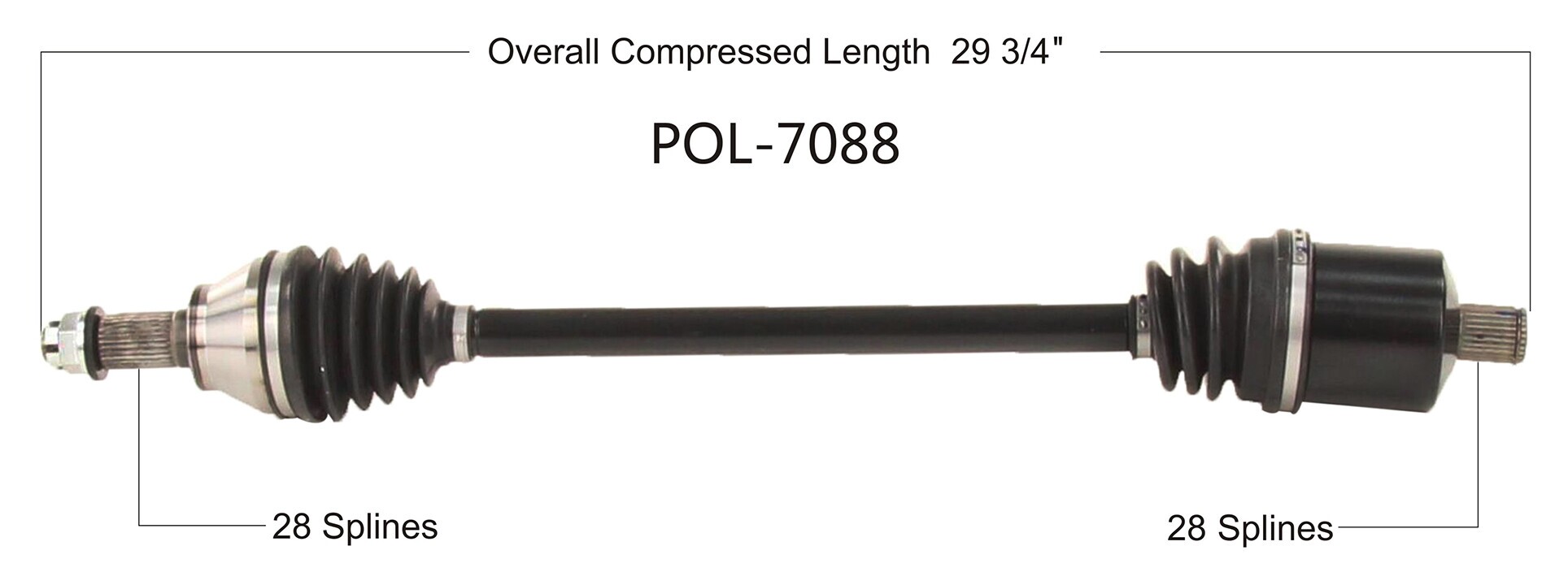 Moose Racing OEM Front Axle