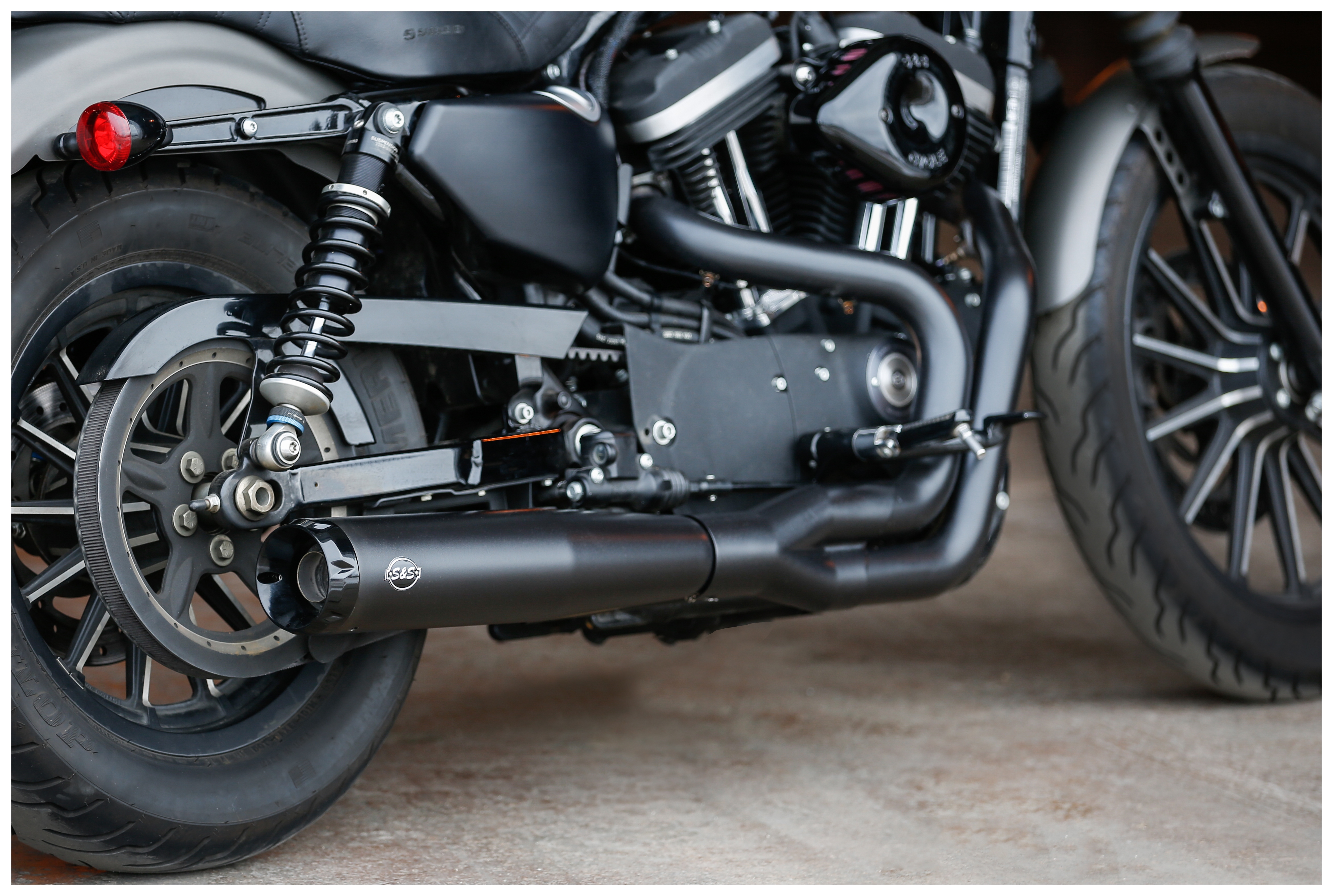 S&S Cycle SuperStreet 2-Into-1 Exhaust For Harley