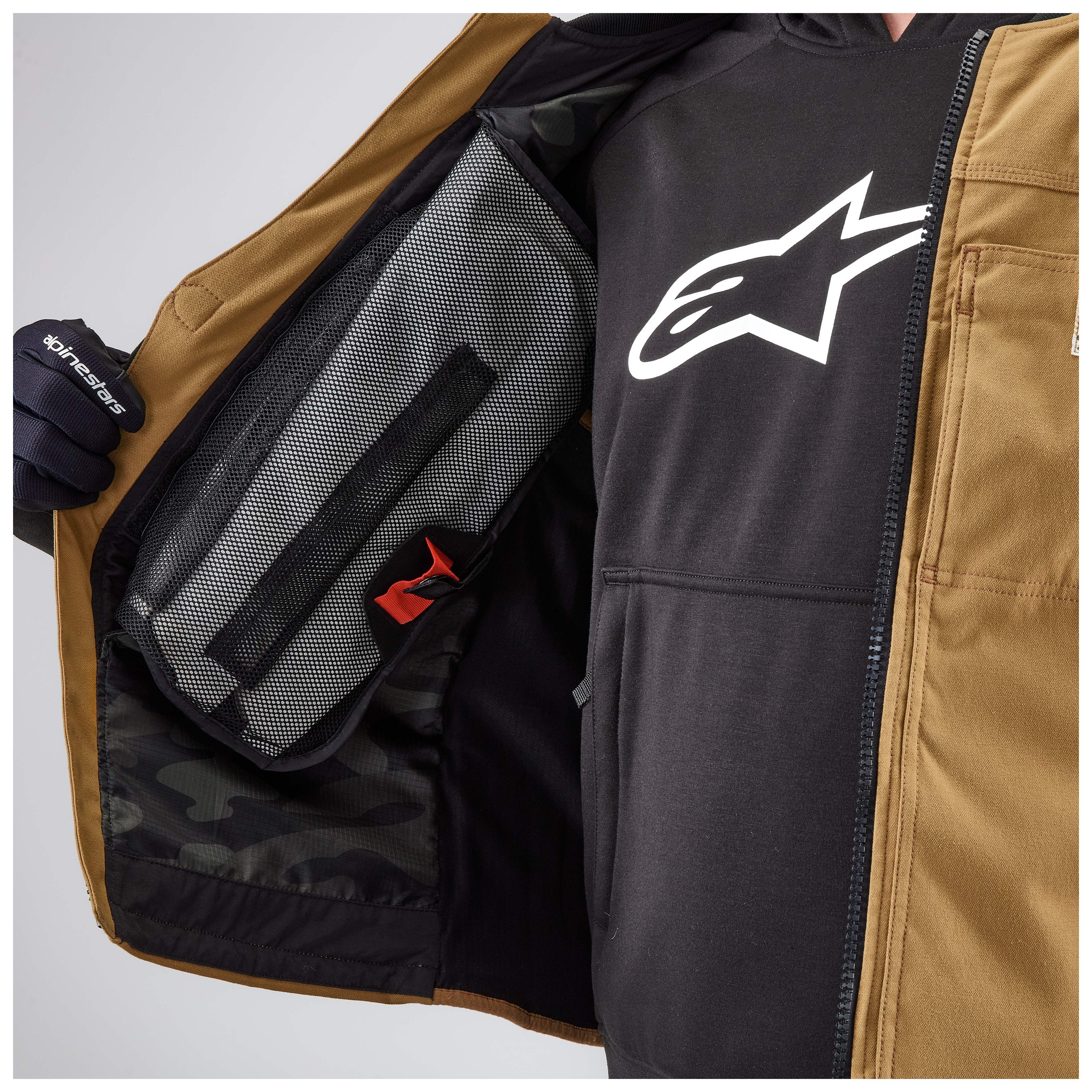 Alpinestars Tech-Air 3 Canvas Vest Airbag System Tan / XL [Open Box]