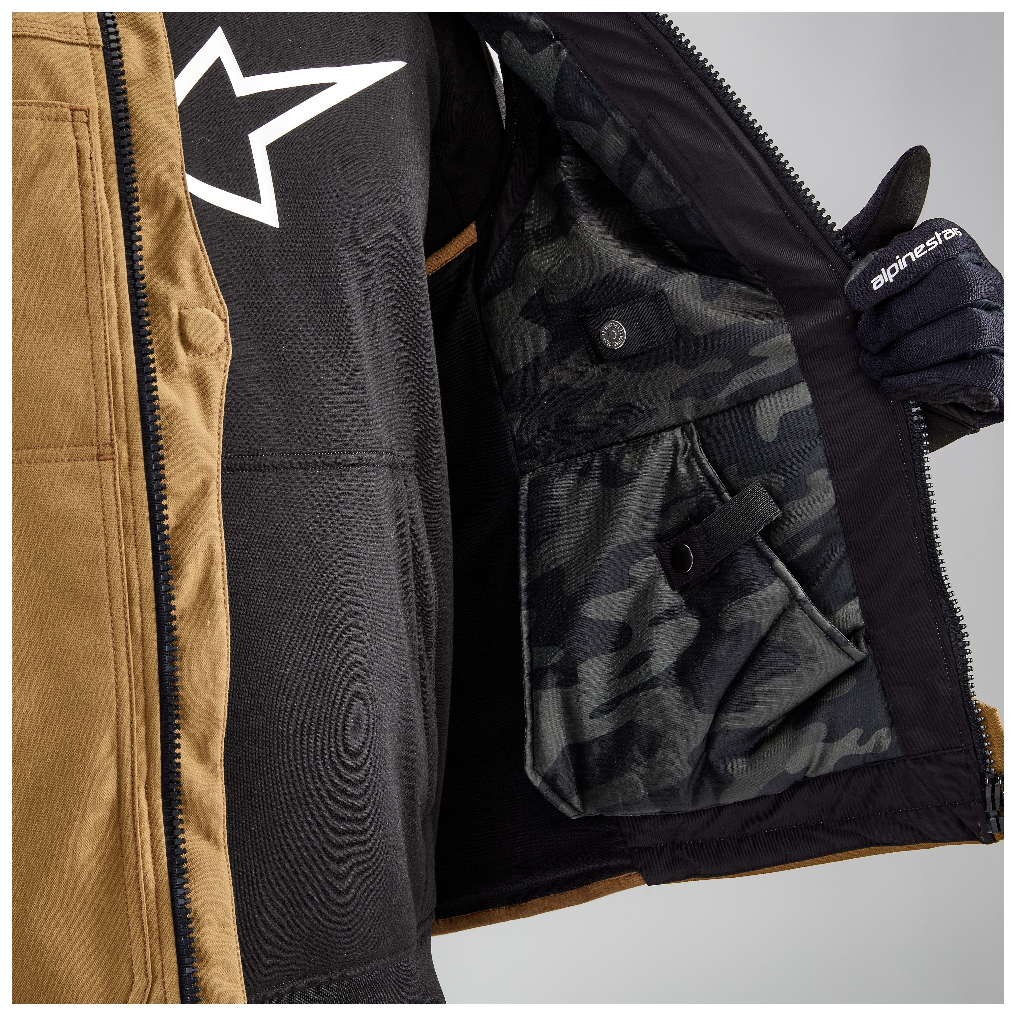 Alpinestars Tech-Air 3 Canvas Vest Airbag System Tan / XL [Open Box]