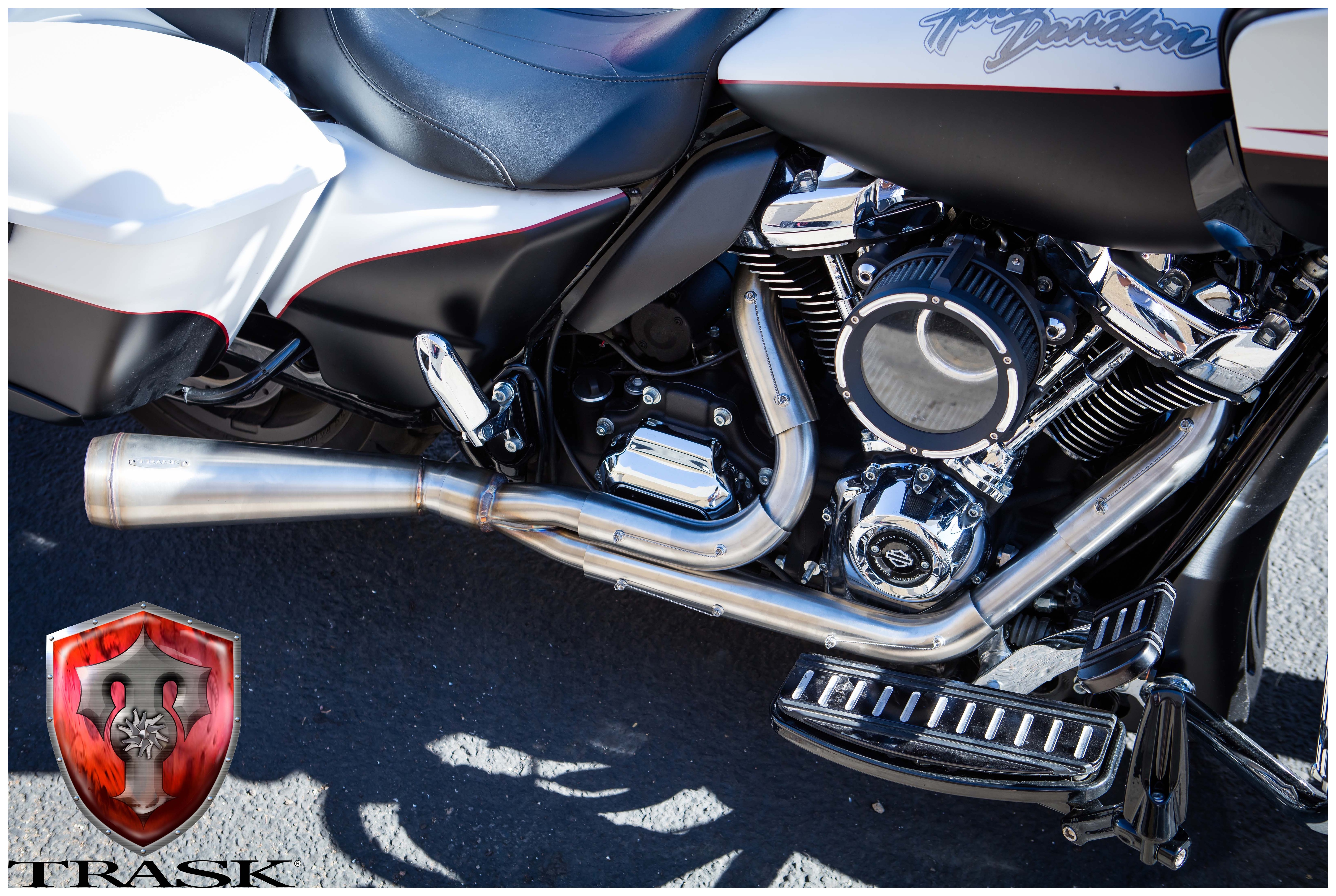 Trask Assault 2-Into-1 Exhaust For Harley