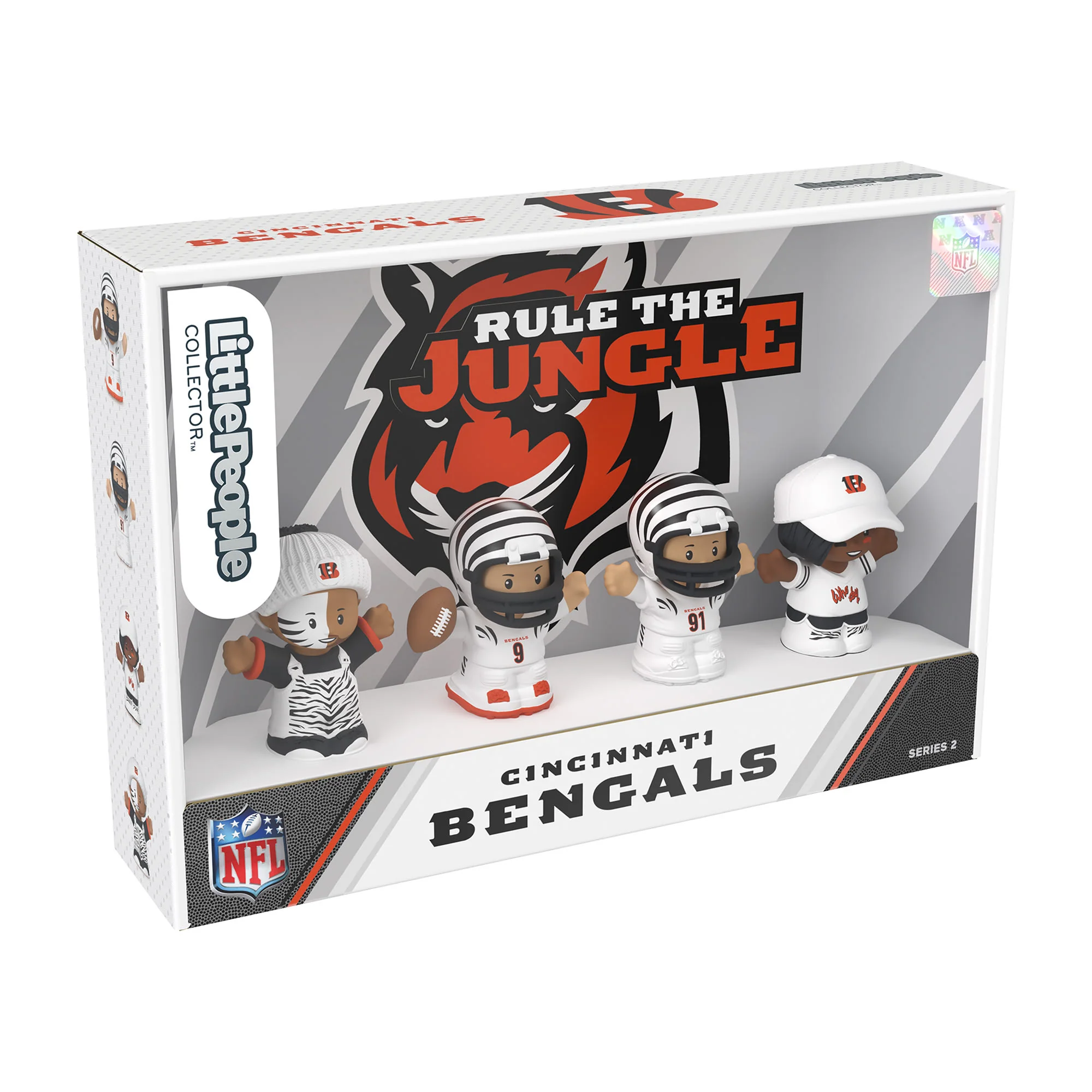 Mattel Creations Little People Collector Cincinnati Bengals Alternate Jersey Figure Set