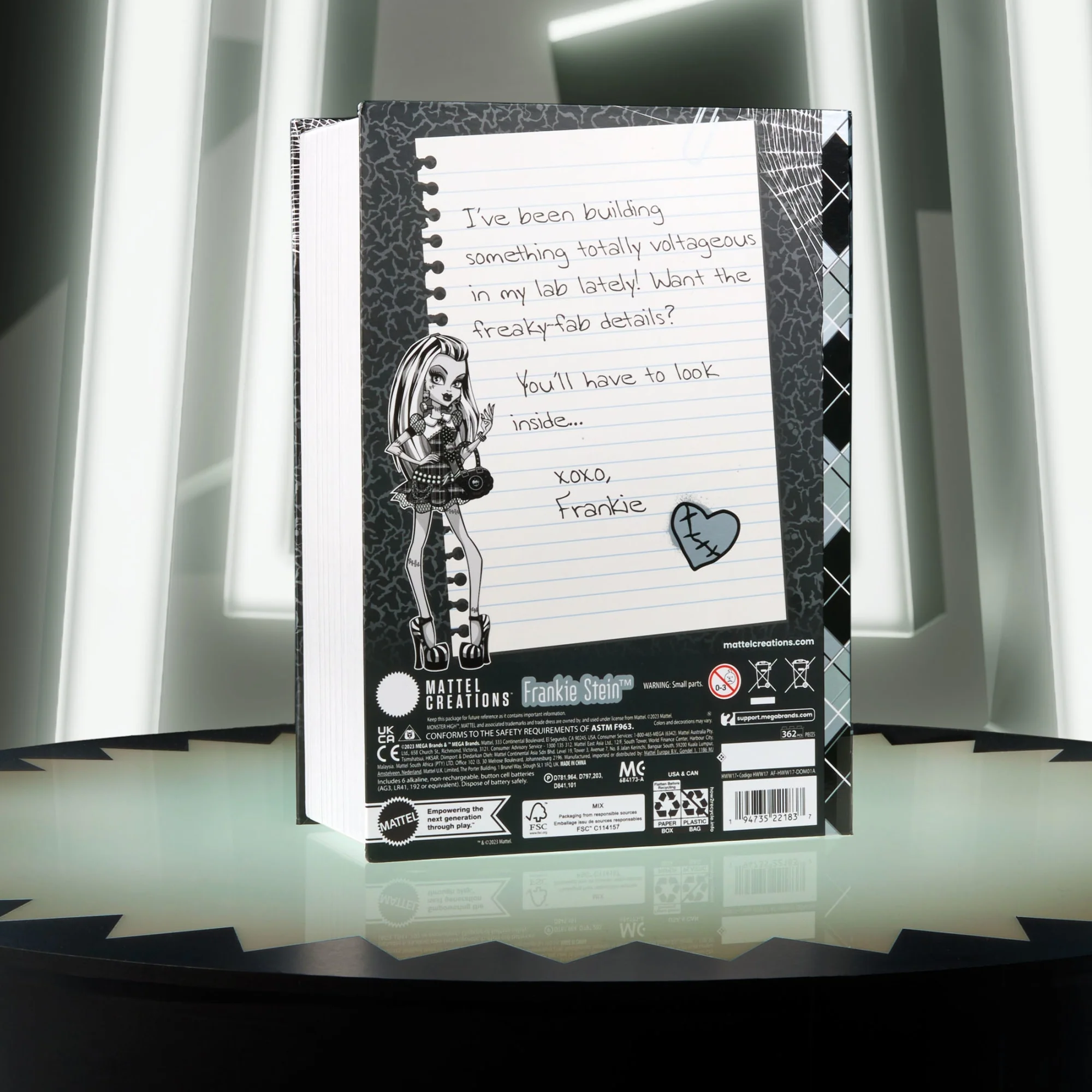 Mattel Creations MEGA Monster High Frankie Stein's Boo-k Lab