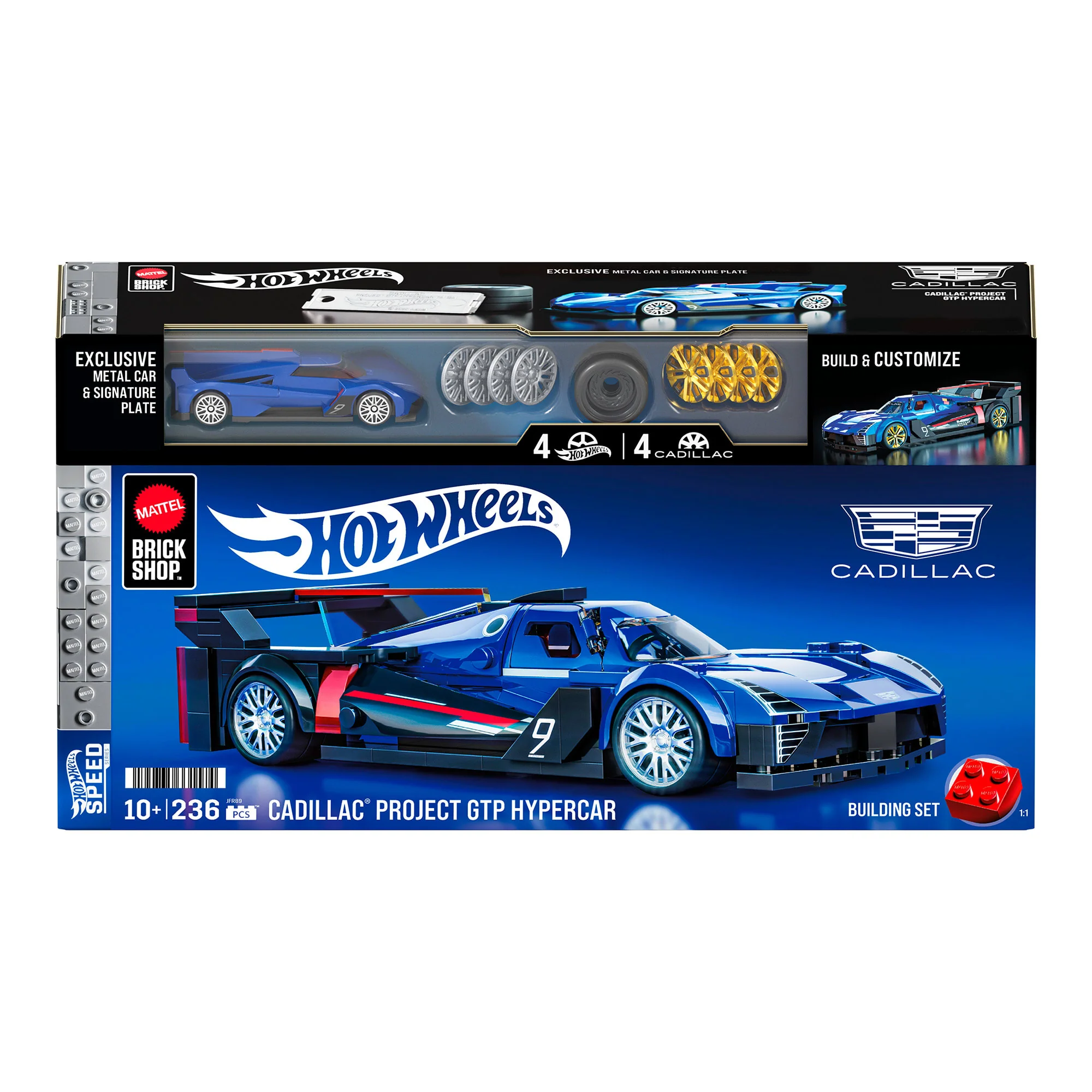 Mattel Creations Mattel Brick Shop Hot Wheels Cadillac Project GTP Hypercar Building Set