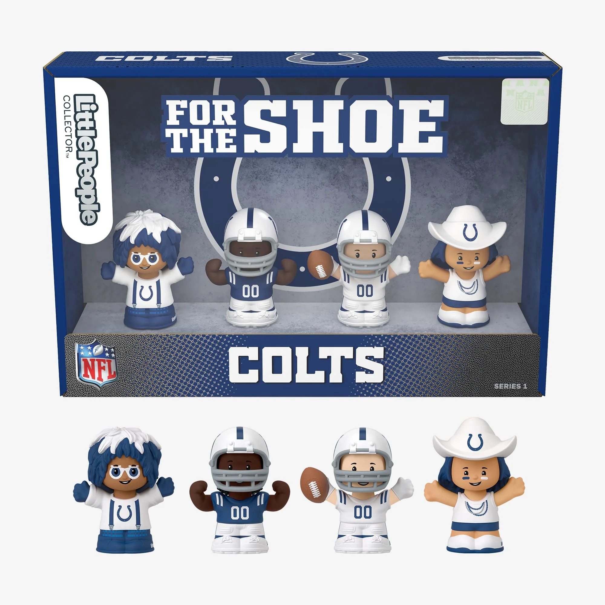 Mattel Creations Little People Collector x NFL Indianapolis Colts Set