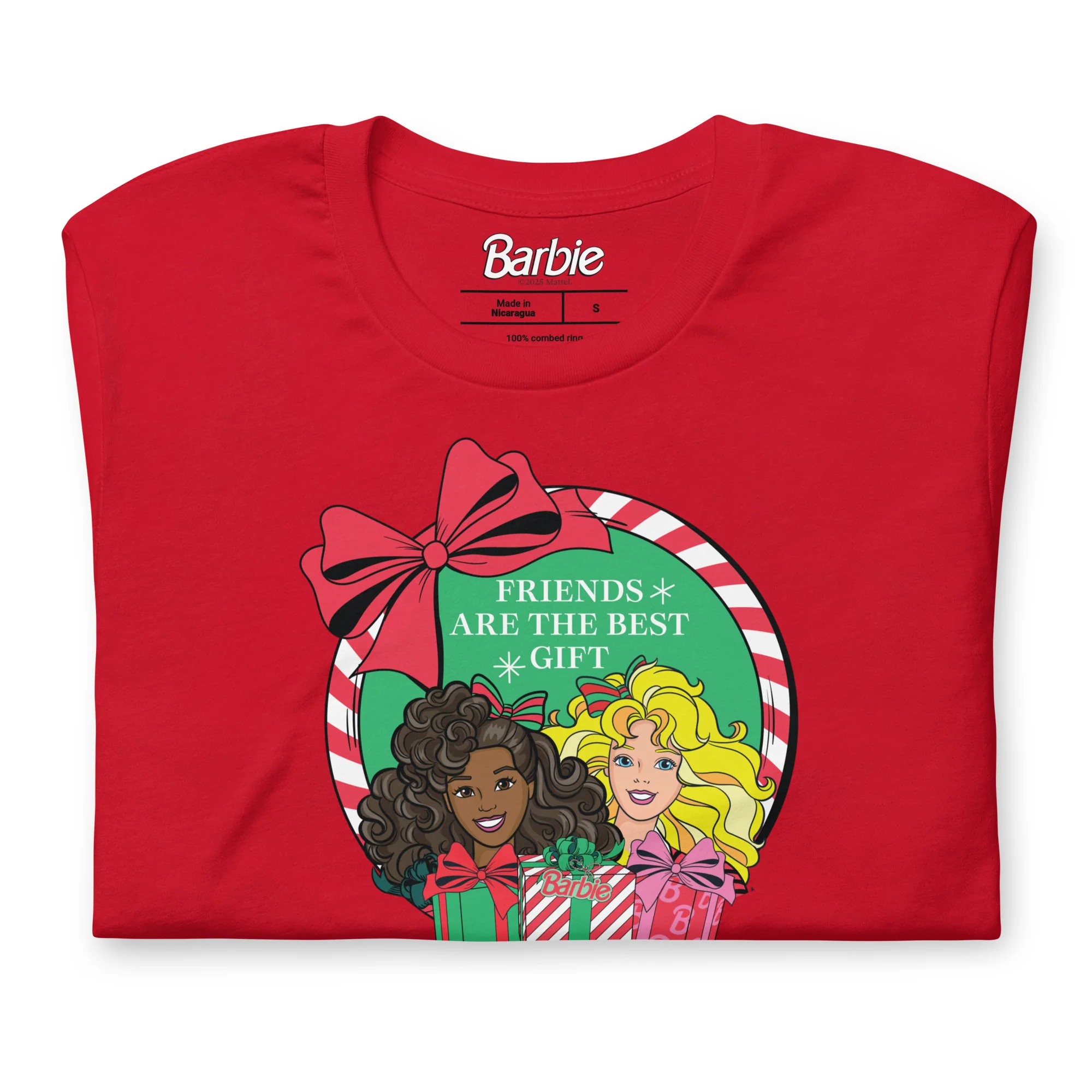 Mattel Creations Barbie Friends are the Best Gift Red T-shirt