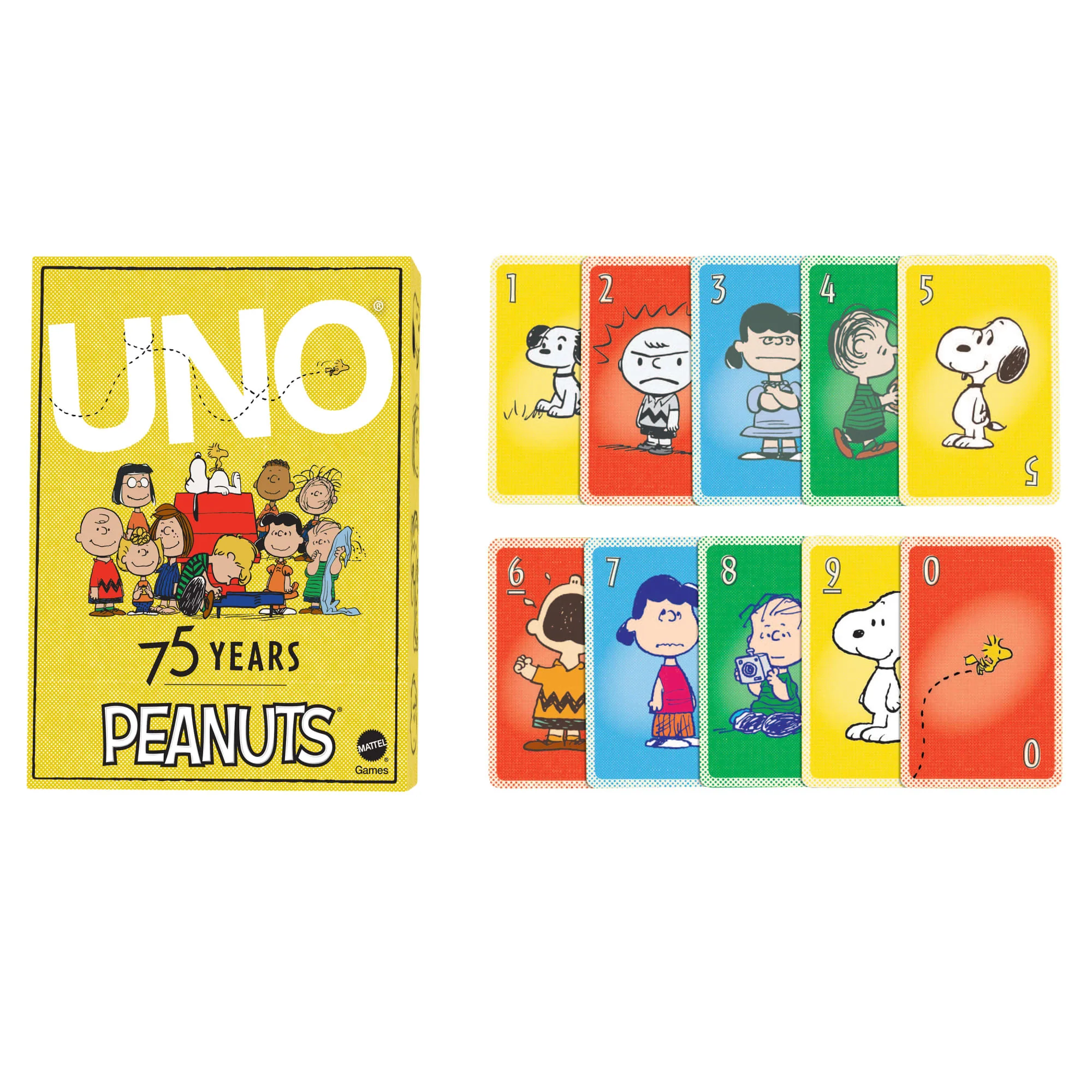 Mattel Creations UNO Canvas Peanuts Card Deck